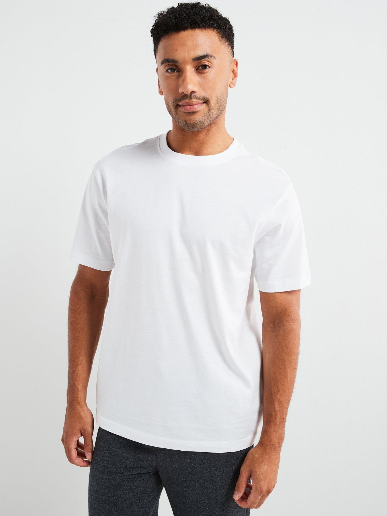 undefined Relaxed Fit Crew T-Shirt - White