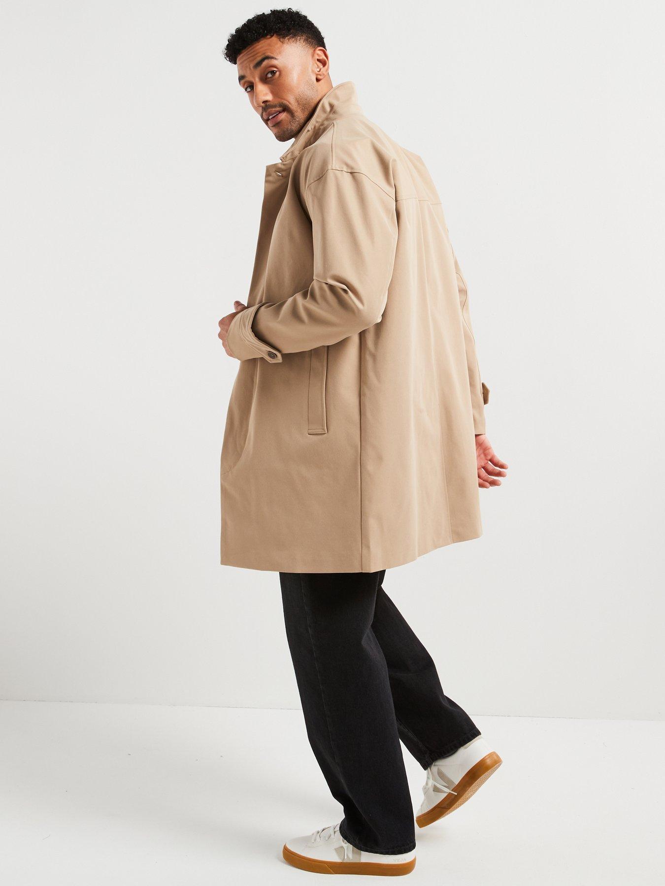 Relaxed Fit Lightweight Mac Coat Beige