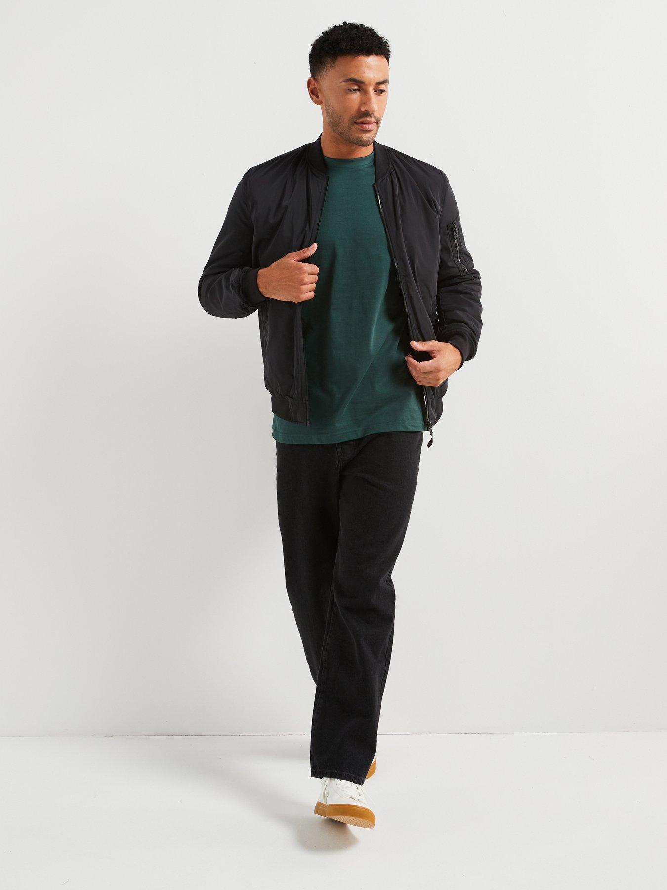 Image 3 of 6 of ONLY & SONS Fade Loose Fit Jeans - Black