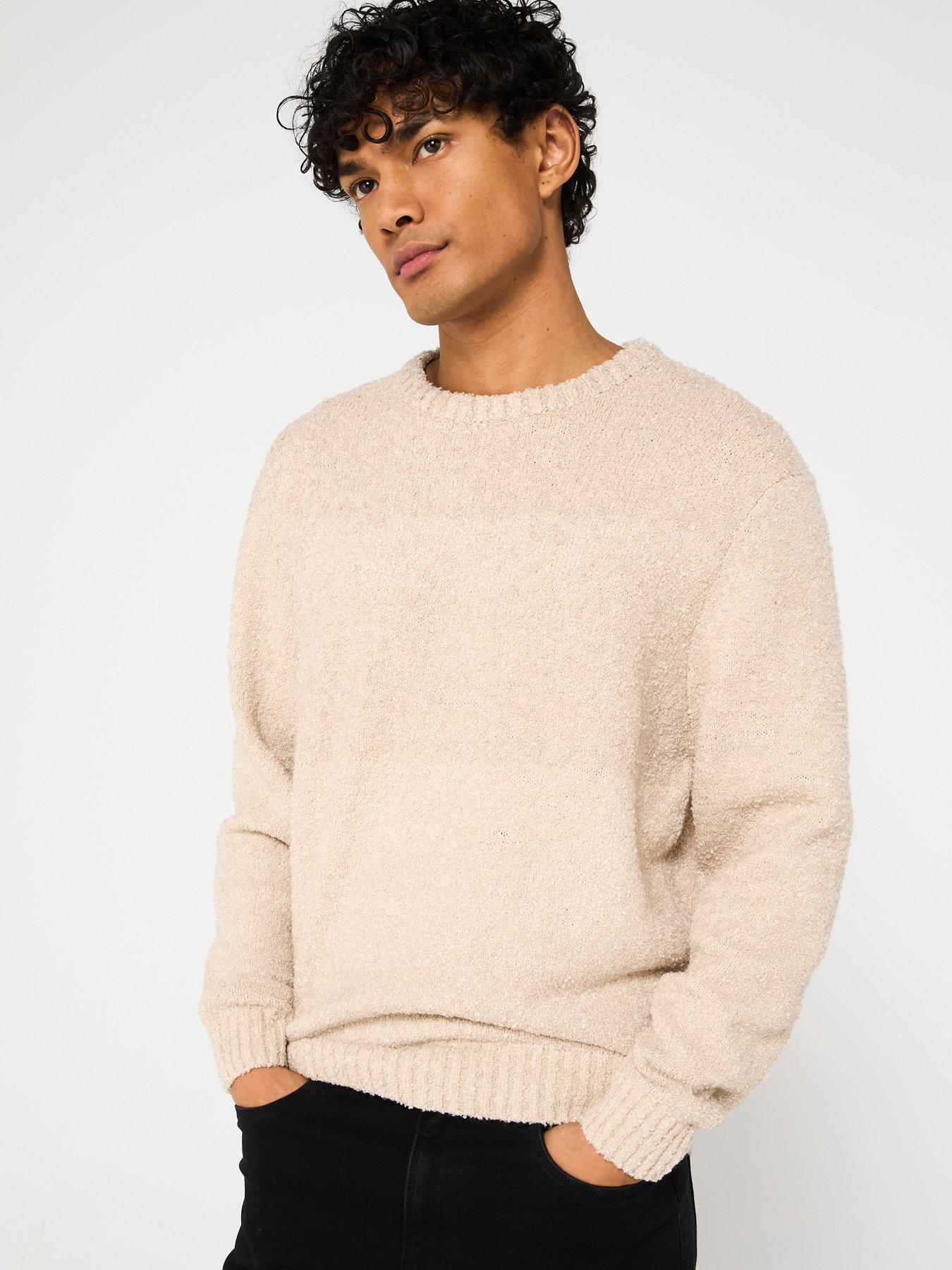 undefined Boucle Crew Knitted Jumper - Beige