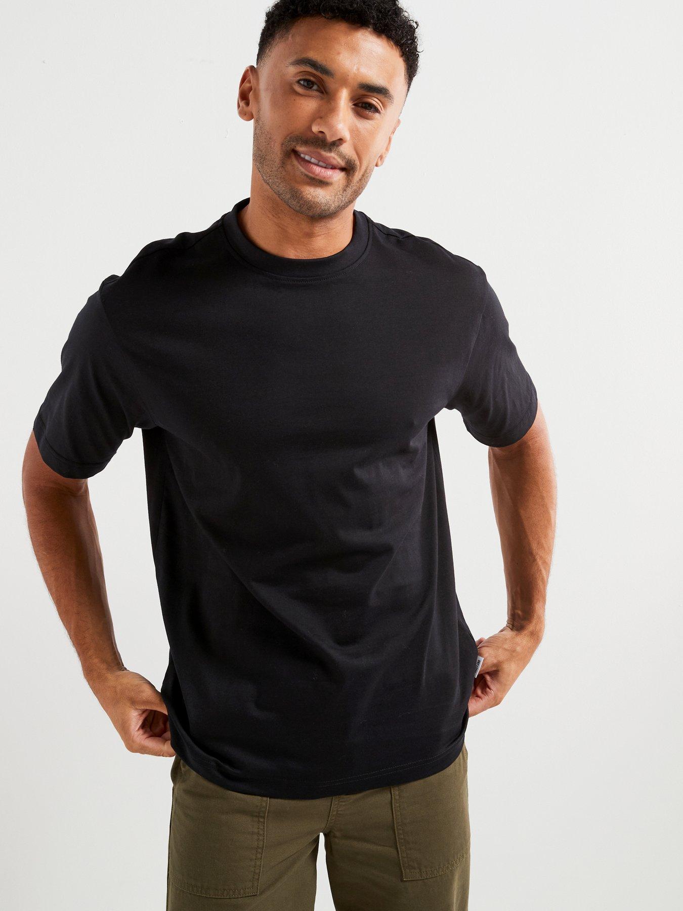 undefined Relaxed Fit Crew T-Shirt - Black