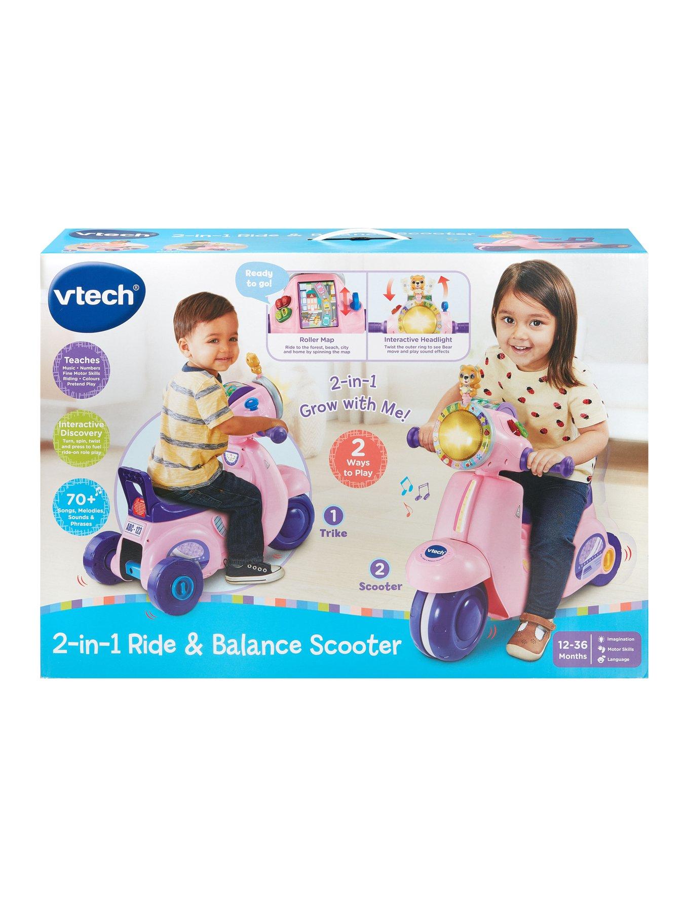 VTech 2 in 1 Ride Balance Scooter pink Very