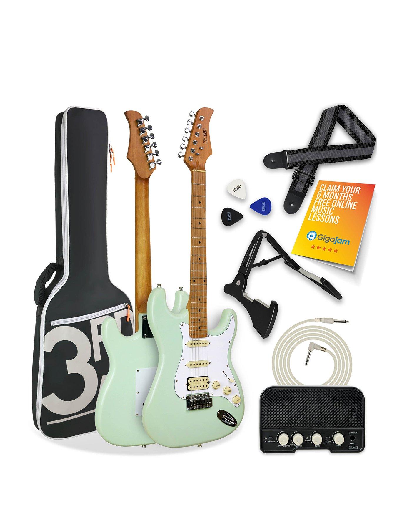 Image 1 of 4 of 3rd Avenue Stateside Electric Guitar Pack - Liberty Green
