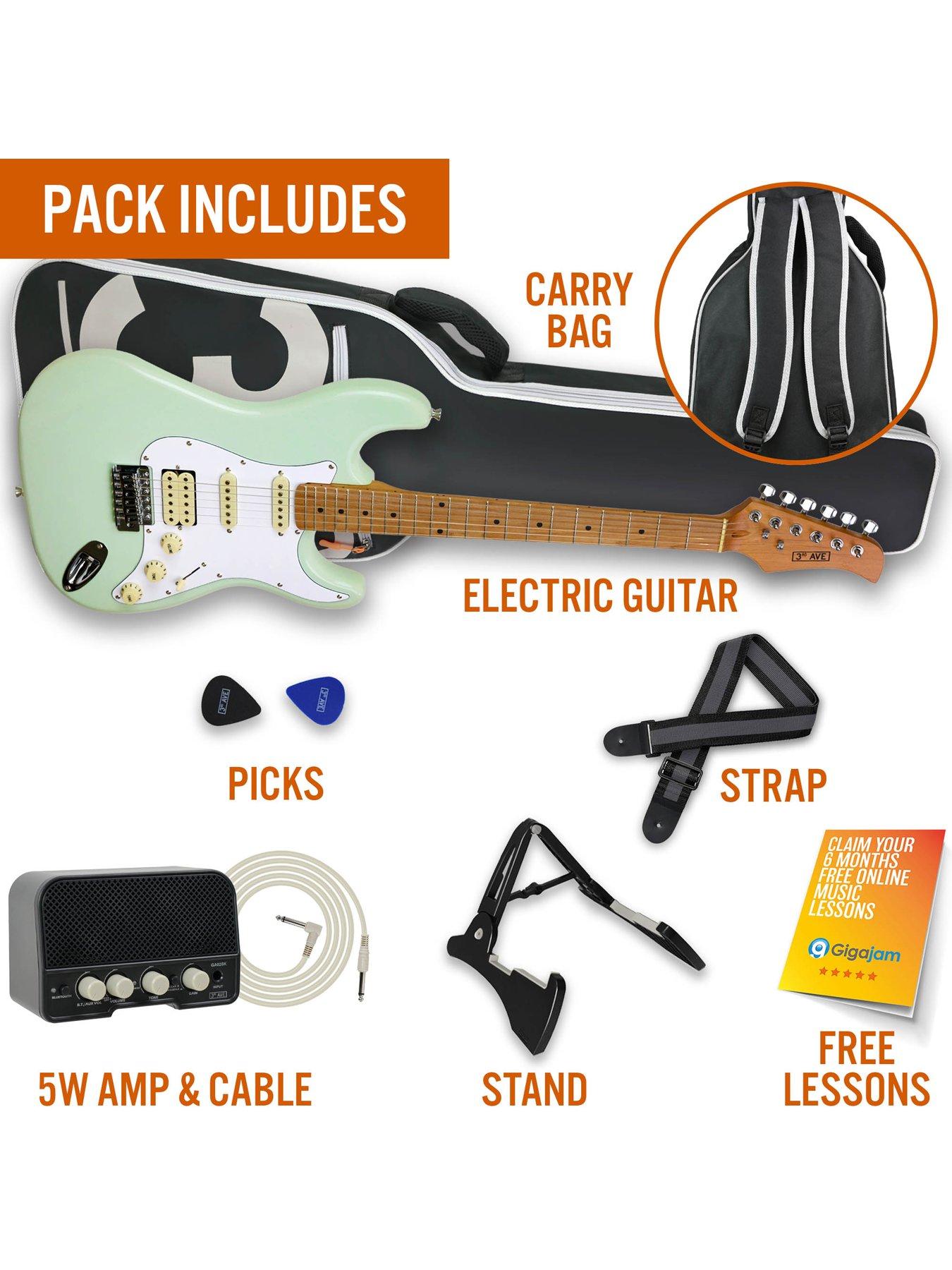 Image 3 of 4 of 3rd Avenue Stateside Electric Guitar Pack - Liberty Green