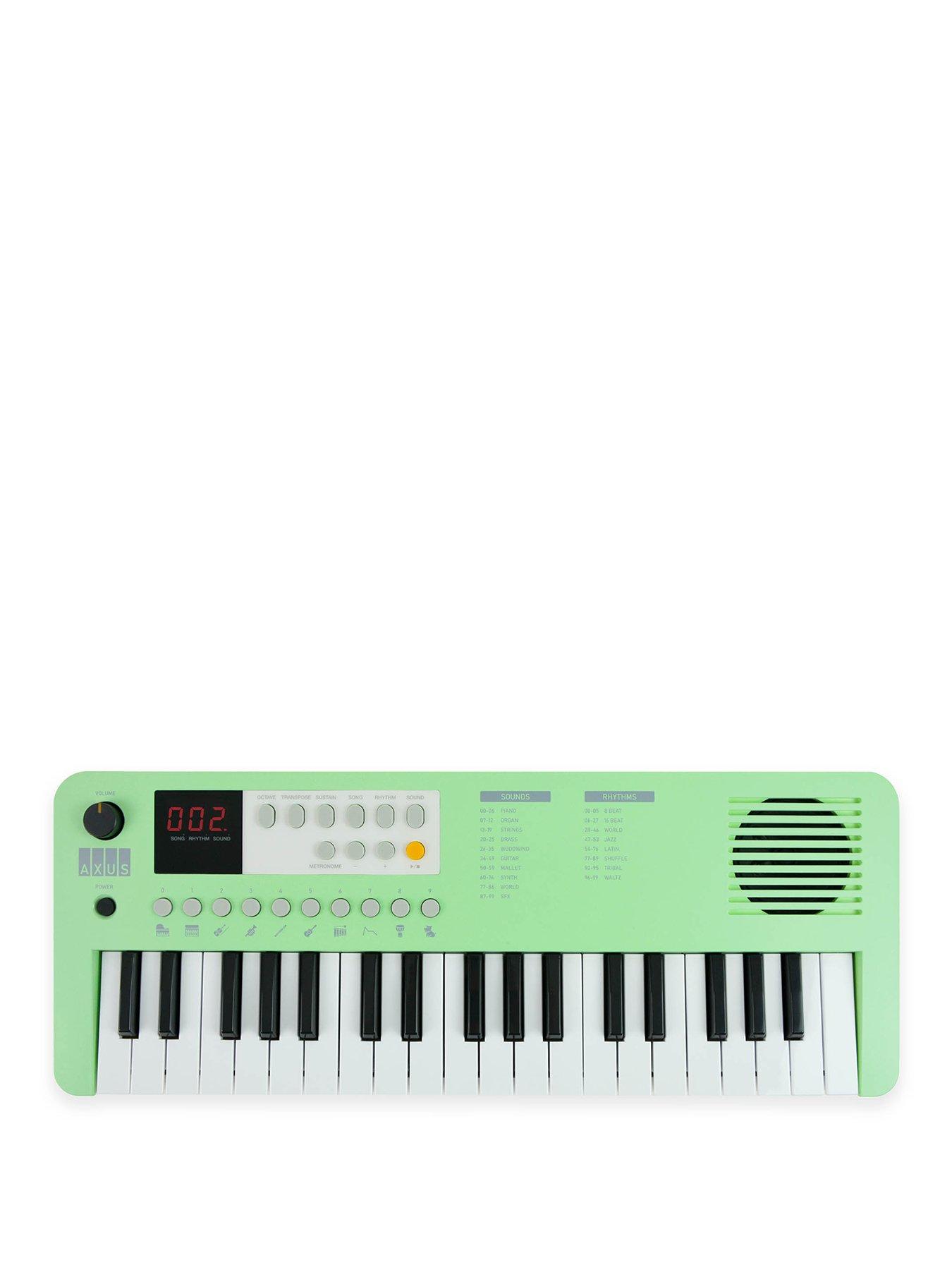 Image 1 of 4 of Axus 37 Note Mini Keyboard for Beginners - Green