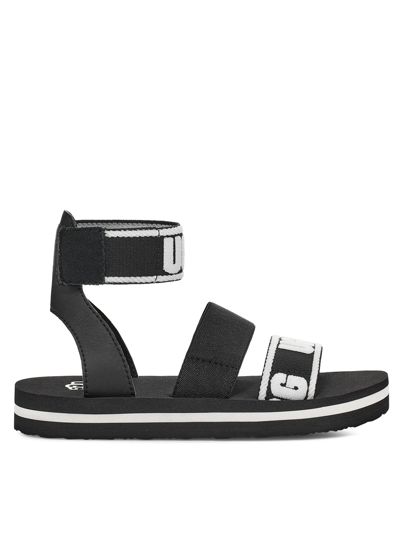 UGG Kids Allisa Slide - Black, Black, Size 3 Older