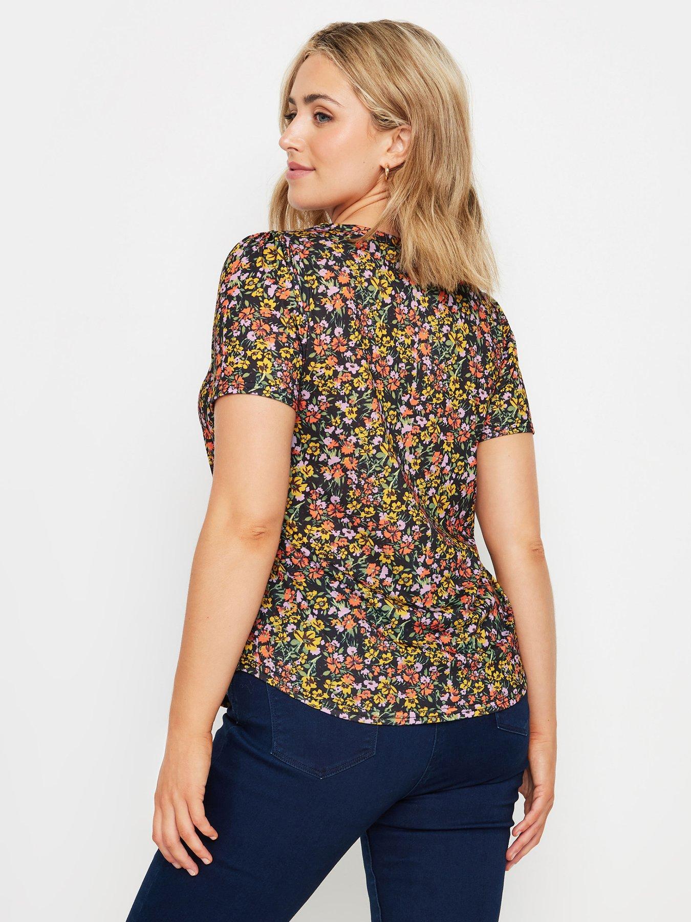 M&Co Floral Printed Jersey Top | Very.co.uk