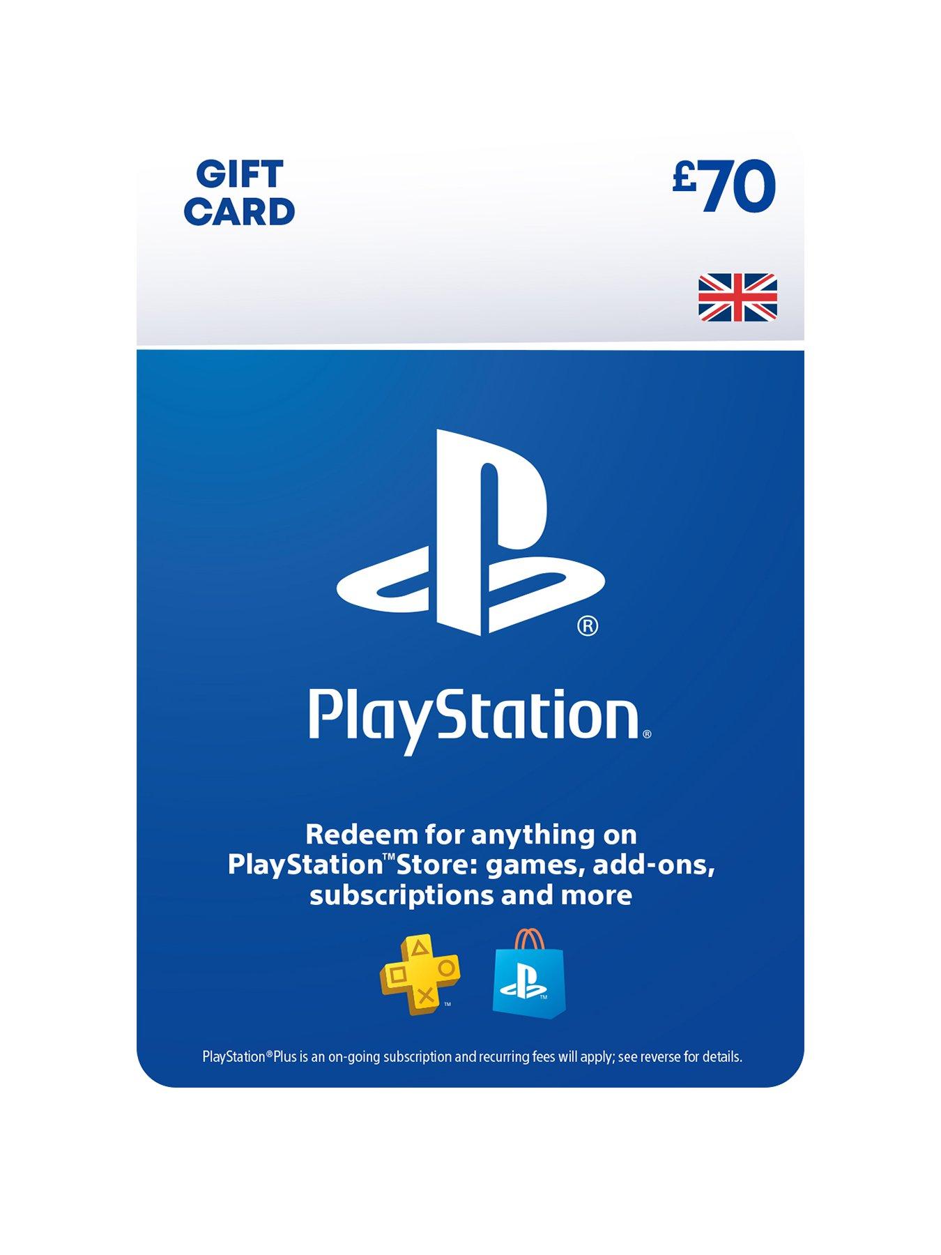 Playstation Store £70 Gift Card (Digital Download) Very