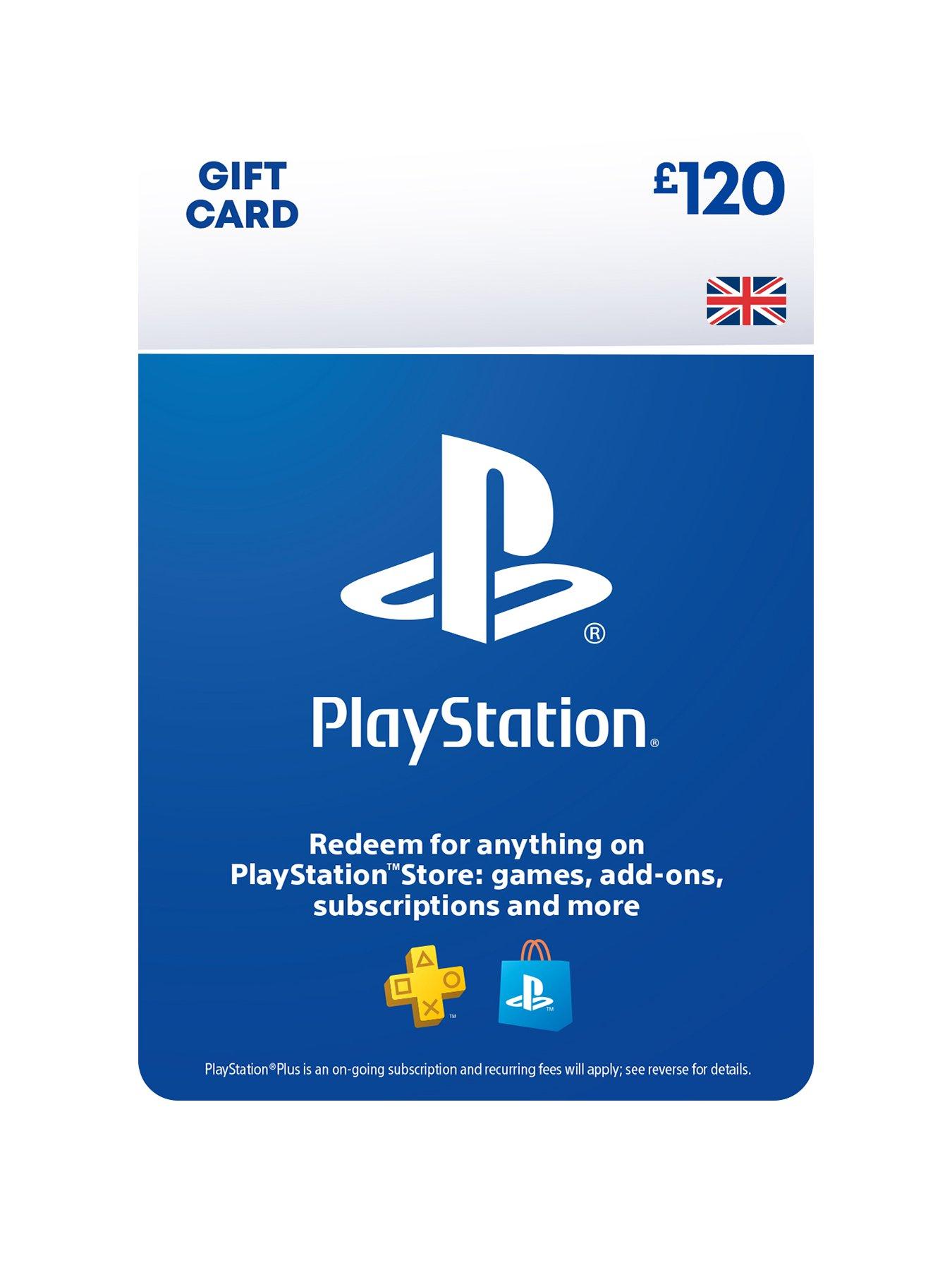 Playstation Store &Pound;120 Gift Card (Digital Download)