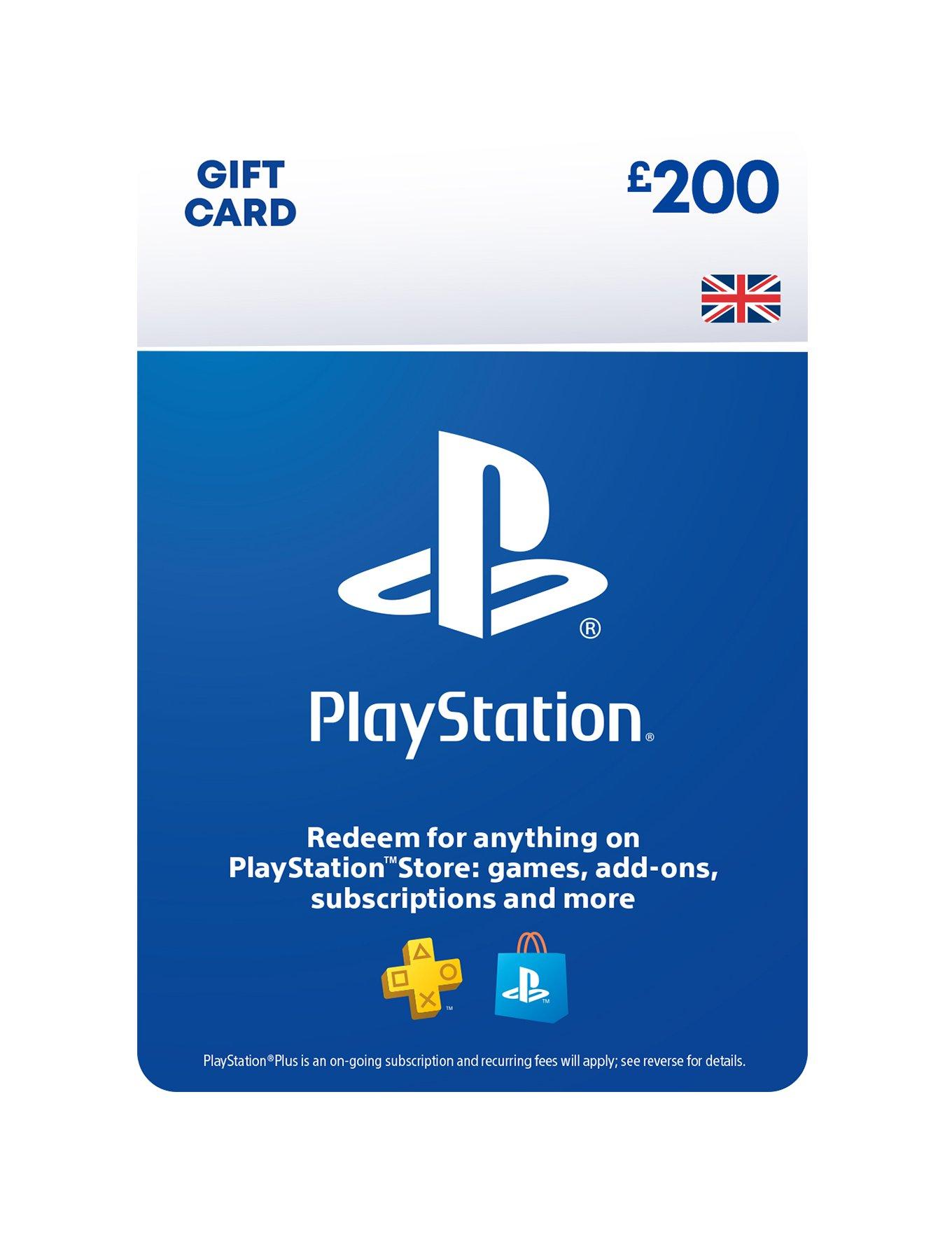 Playstation  Store &Pound;200 Gift Card (Digital Download)