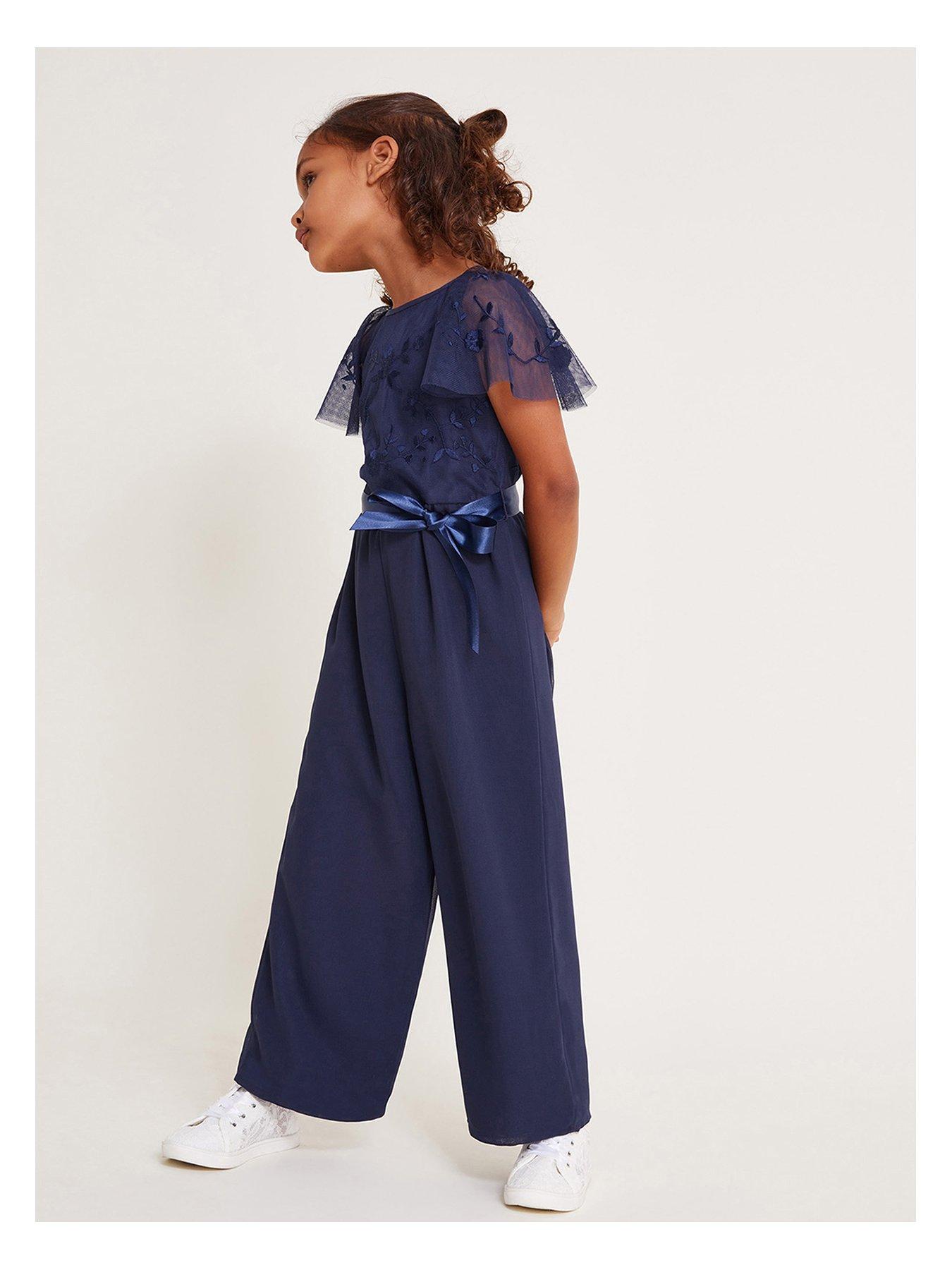 Navy girls jumpsuit 2025