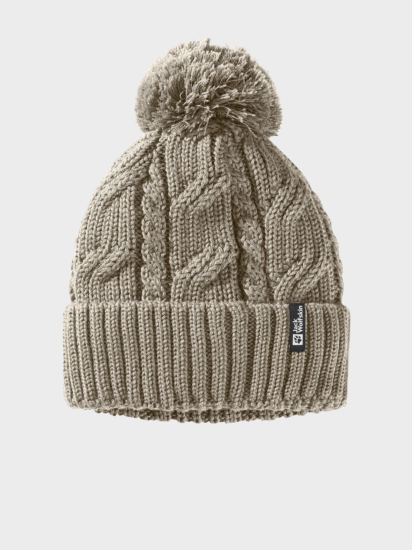 undefined Unisex Pompom Beanie - Beige