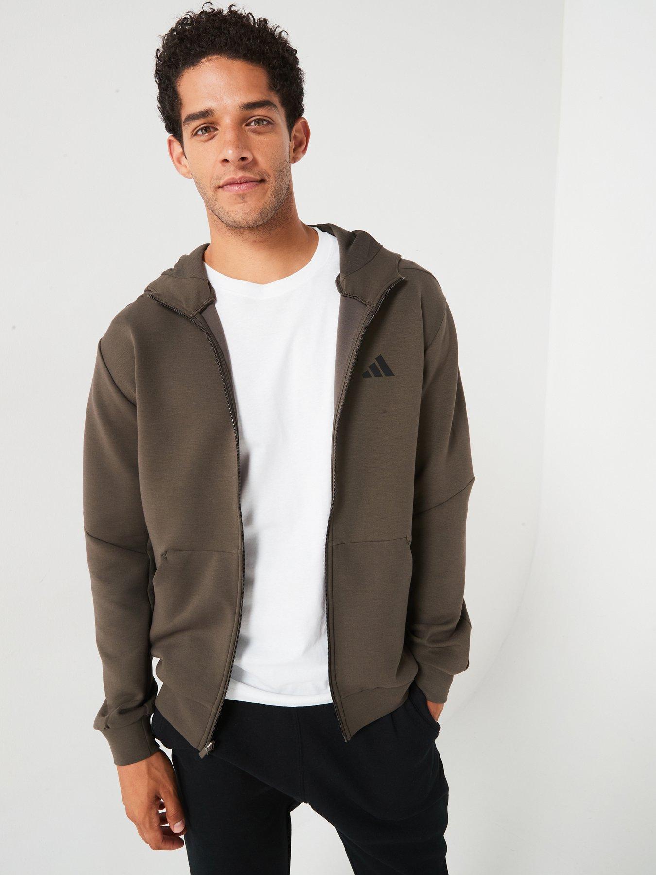 undefined Men's Designed For Training Full Zip Hoodie - Green