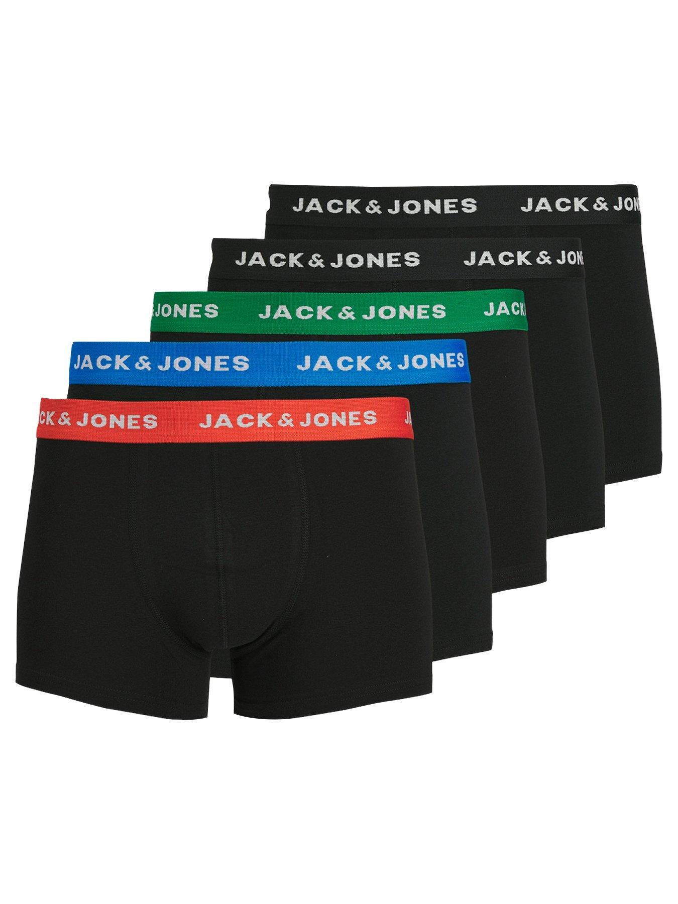 Jack & Jones Jack  &  Jones 5-Pack Logo Waistband Trunks - Multi