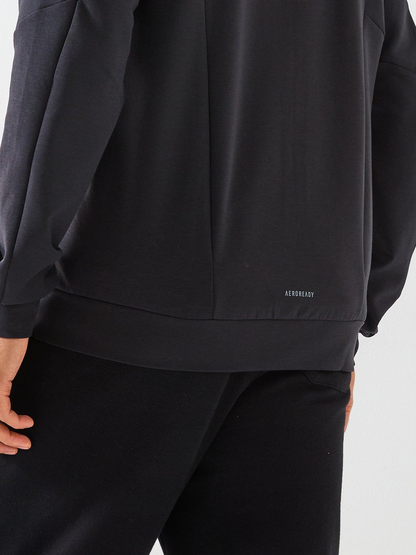 Image 5 of 6 of adidas Men's Designed For Training Full Zip Hoodie - Black