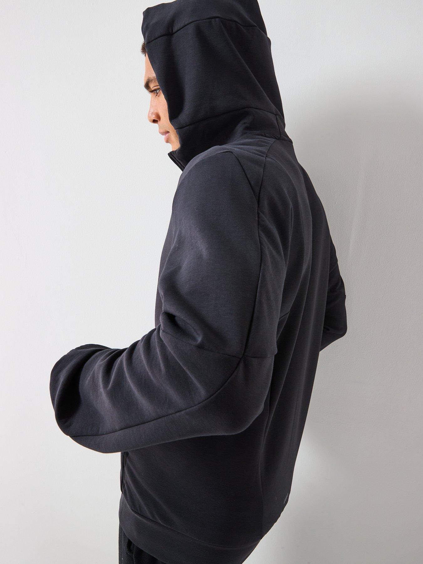 Image 6 of 6 of adidas Men's Designed For Training Full Zip Hoodie - Black