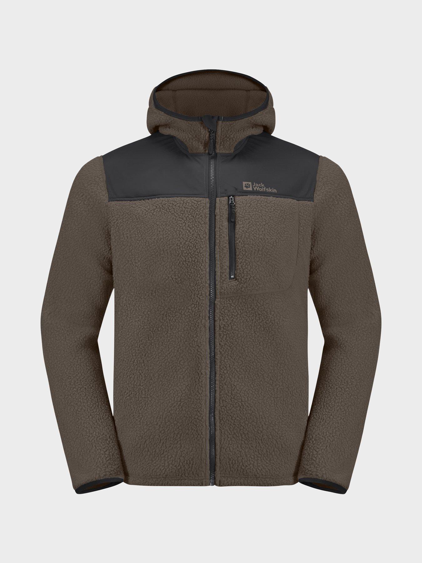 Mens Kammweg Pile Full Zip Brown