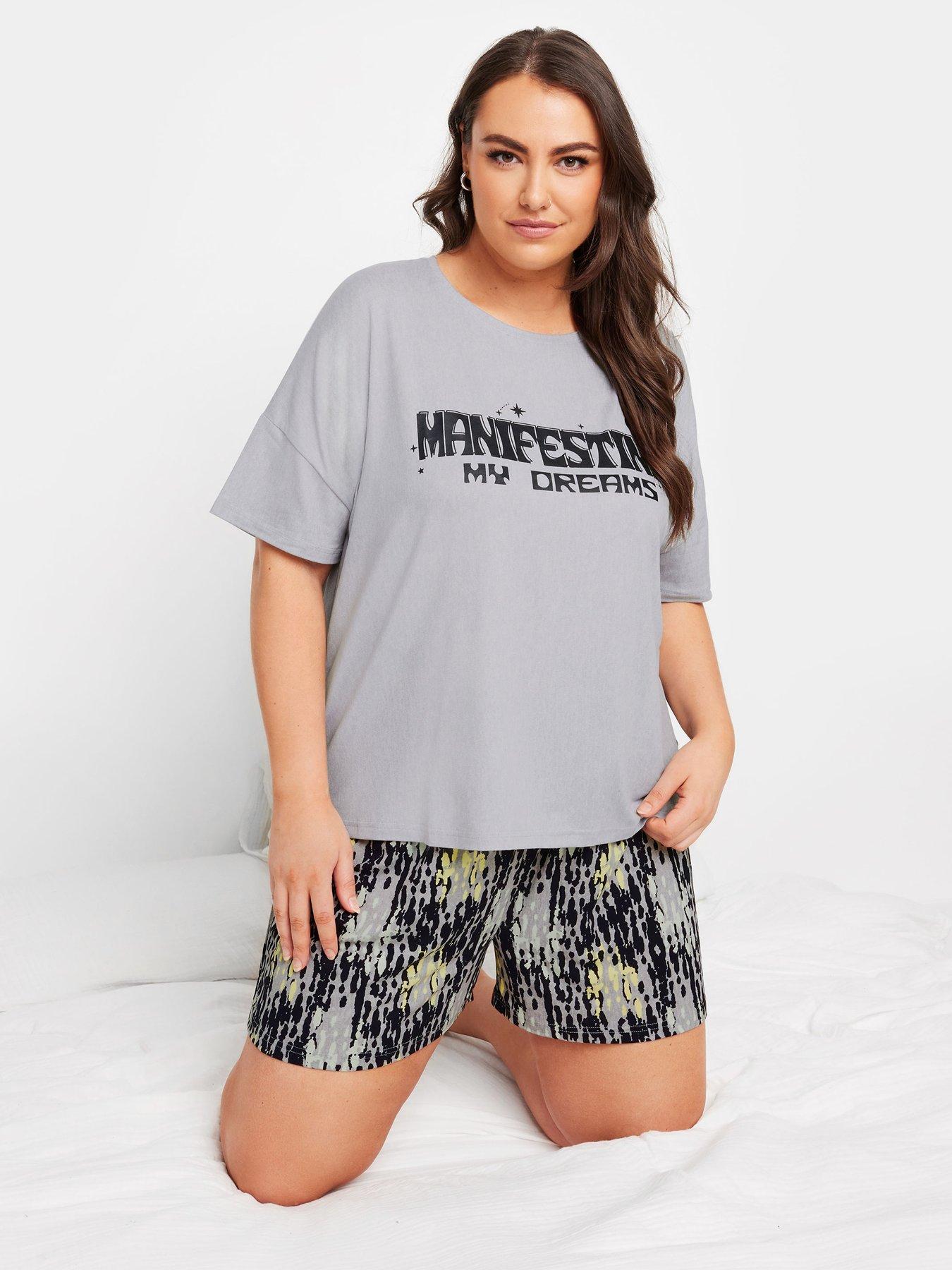undefined Curve Manifesting Tie-dye Crop Pj Set