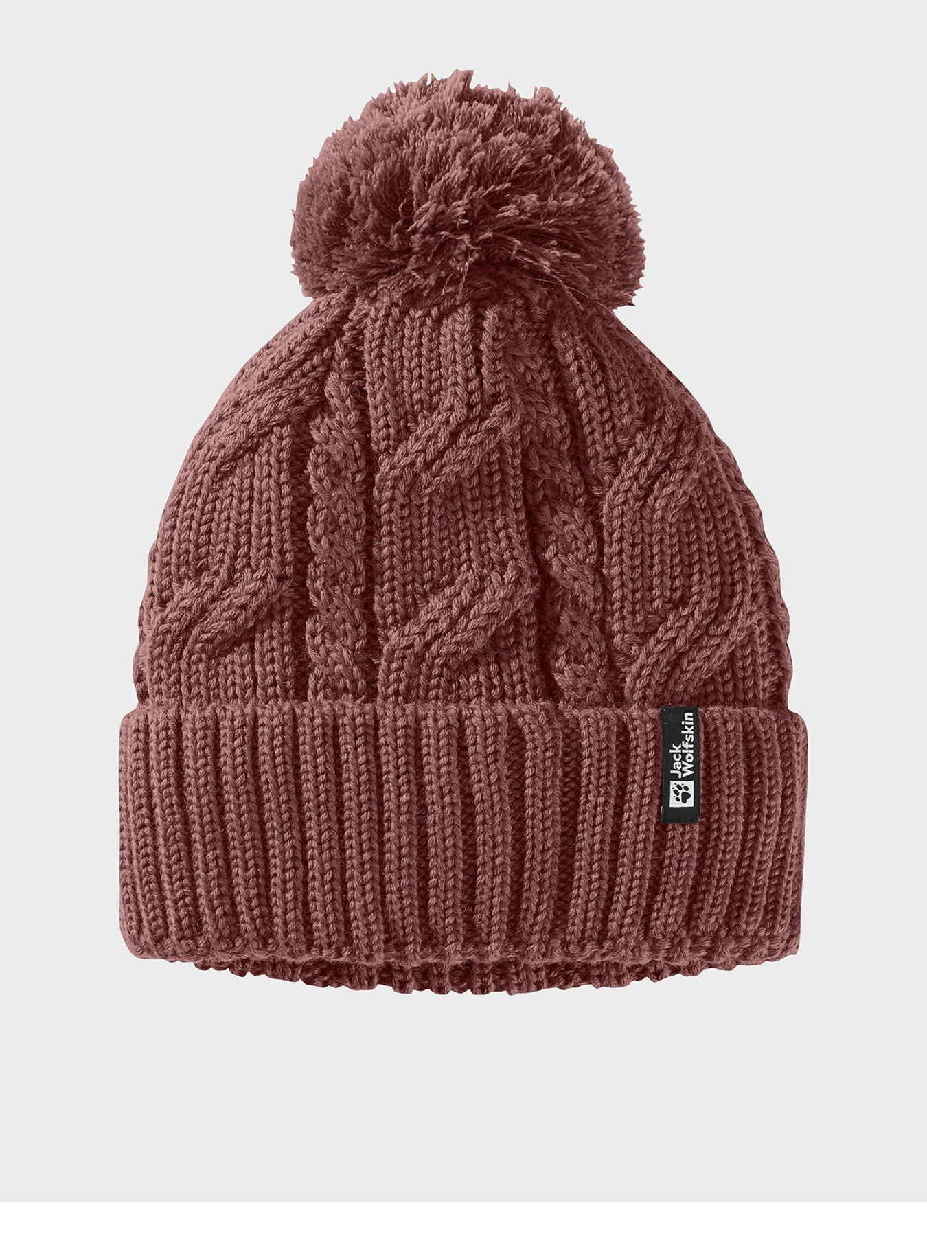 undefined Unisex Pompom Beanie - Burgandy - Burgandy