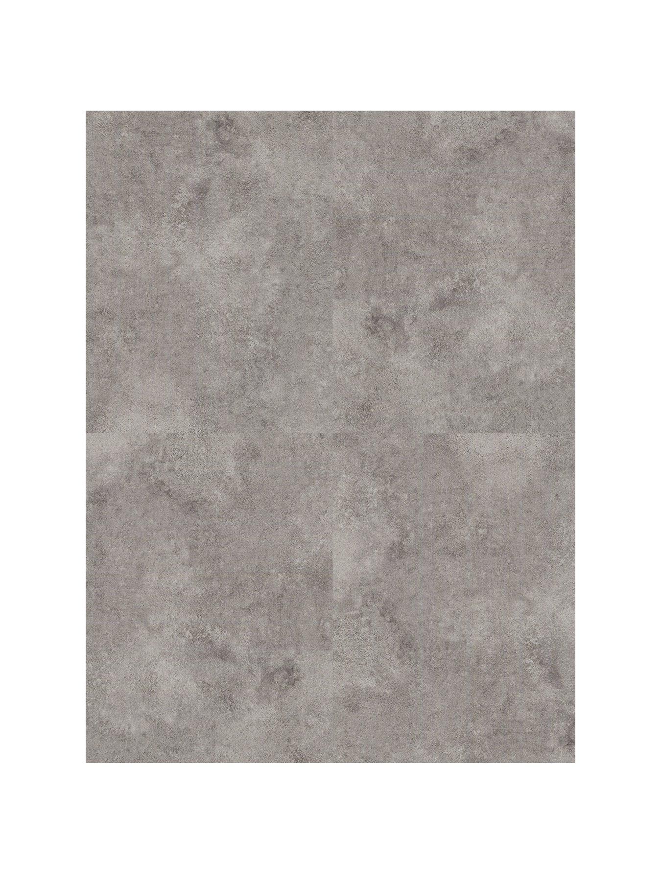 Image 2 of 6 of ARTHOUSE Pack of 10 Textured Plain Grey Peel &amp; Stick Floor Tiles