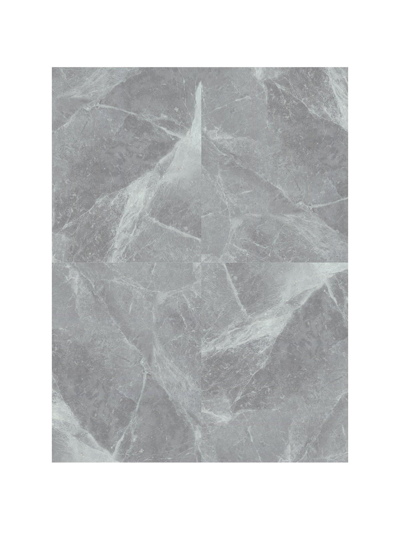 Image 2 of 6 of ARTHOUSE Pack of 10 Grey Marble Peel &amp; Stick Floor Tiles