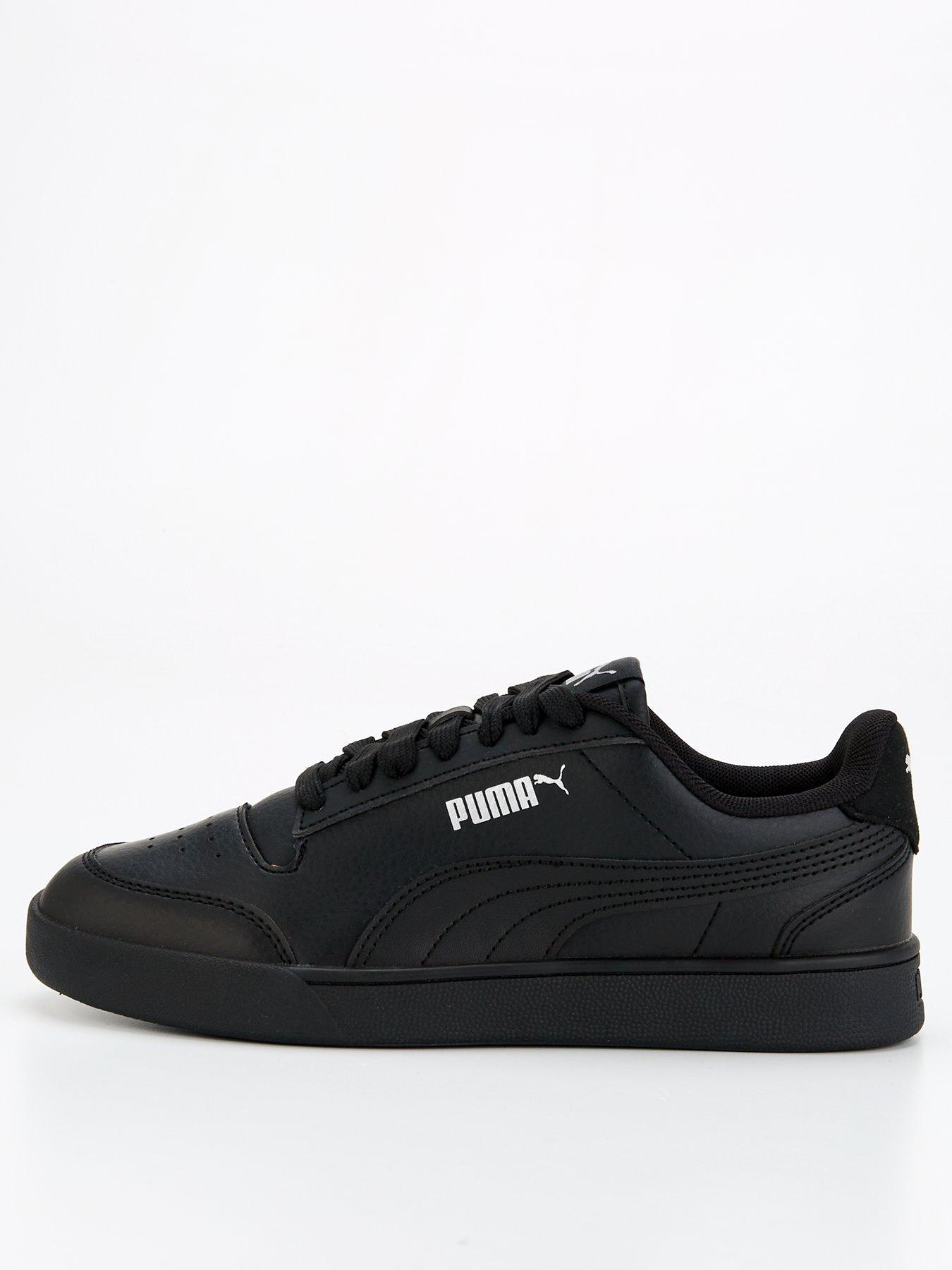 Puma Junior Unisex Shuffle Trainers - Black, Black, Size 5.5 Older