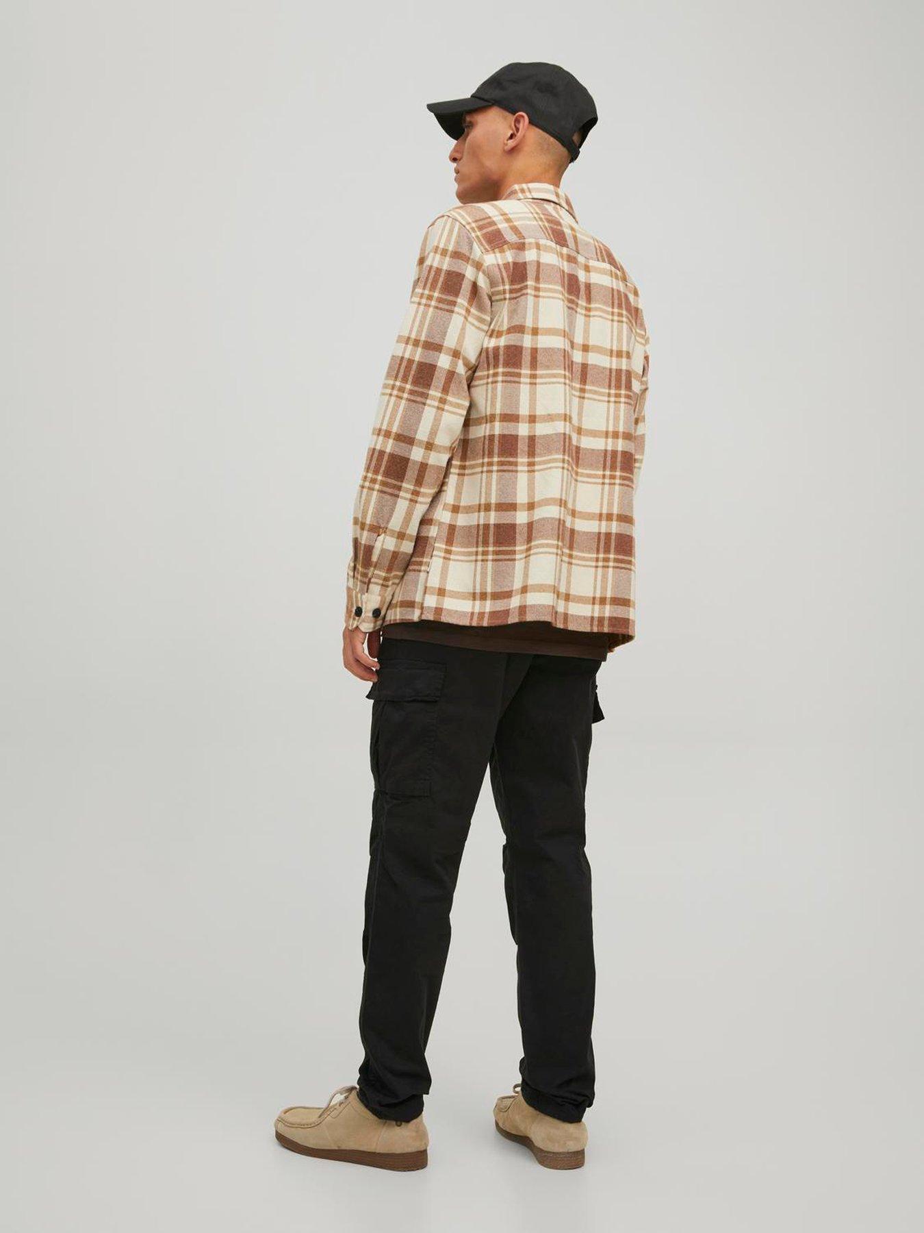 Image 2 of 6 of Jack & Jones Ace Tapered Fit Cargo Trousers - Black