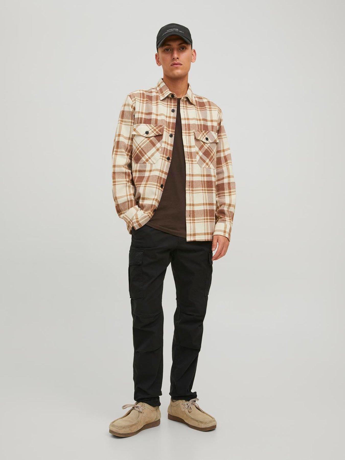 Image 3 of 6 of Jack & Jones Ace Tapered Fit Cargo Trousers - Black