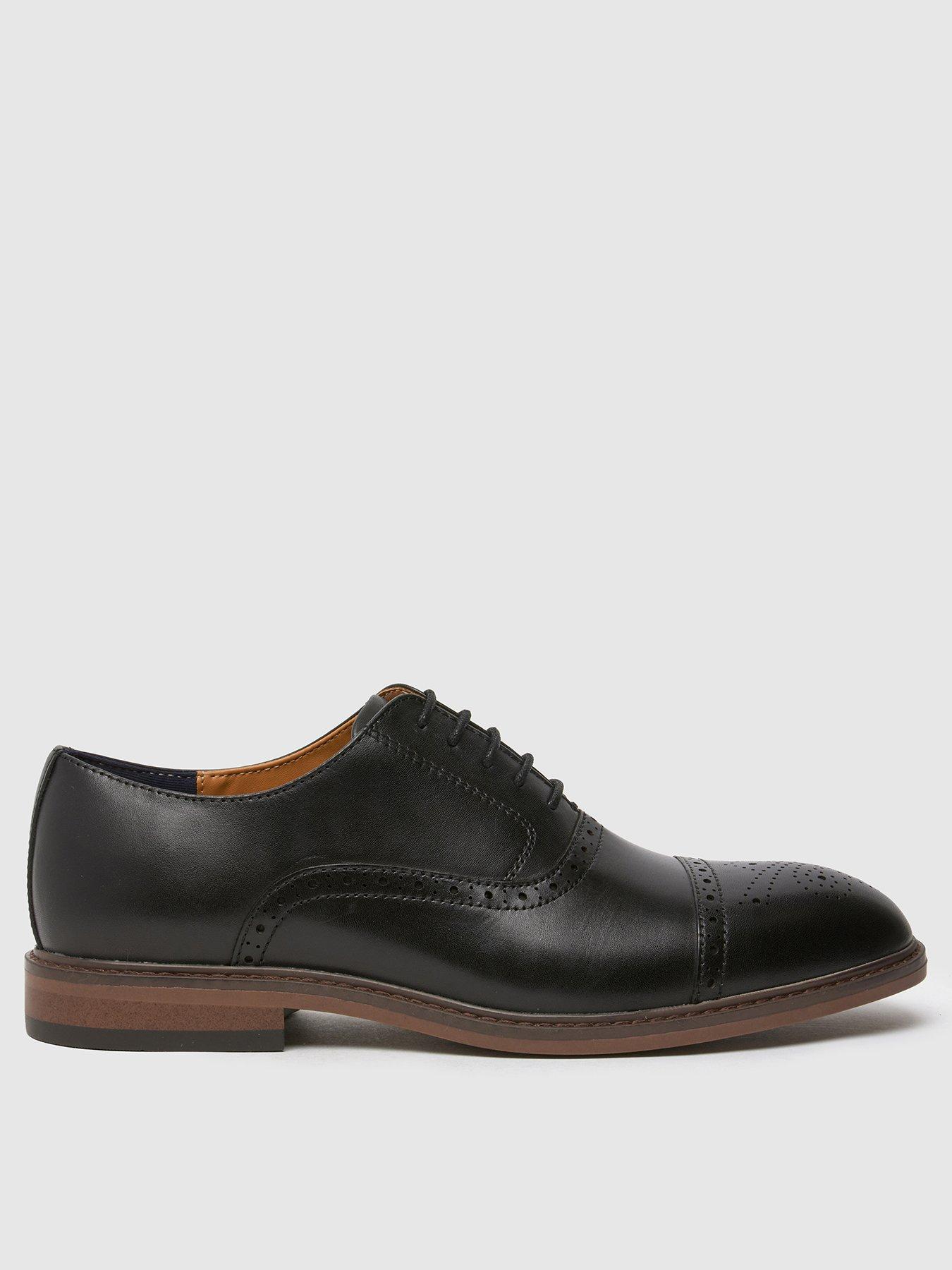 undefined Raven Leather Brogue Lace Up Shoe - Black