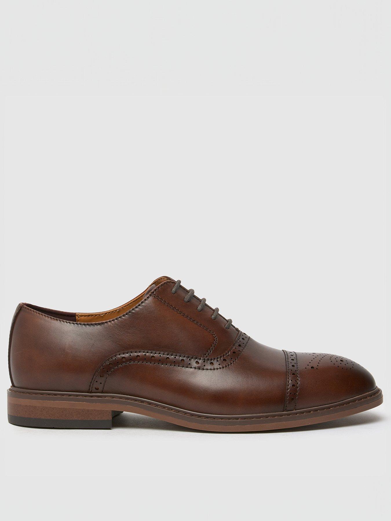 undefined Raven Leather Brogue Lace Up Shoe - Brown