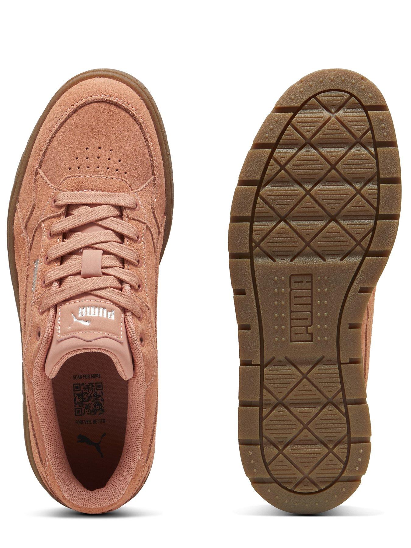 Puma Womens Karmen 2.0 Idol Suede Trainers Light Orange Very