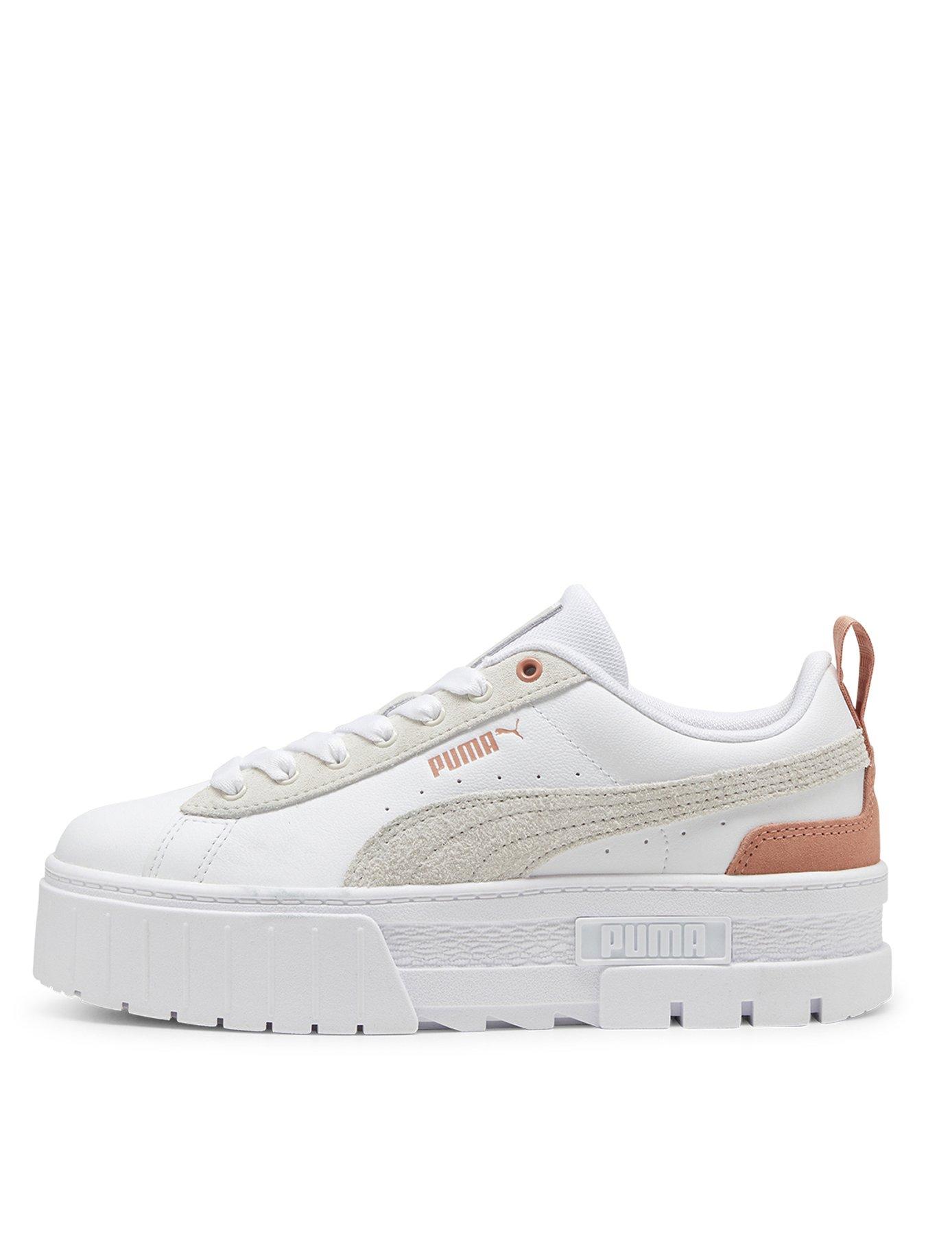Puma Women's Mayze Mix Trainers White/Grey Very