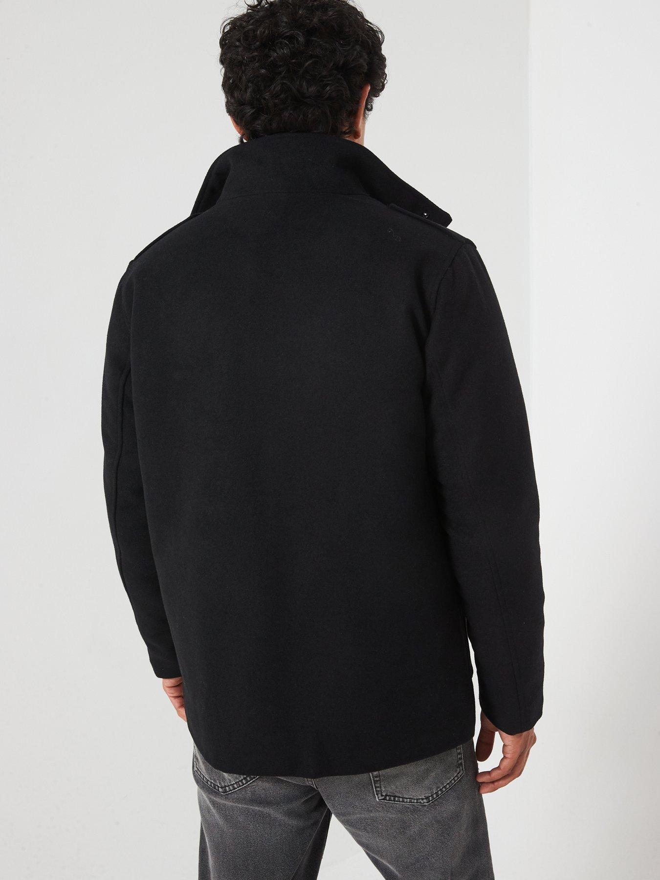 Image 2 of 6 of Jack & Jones Premium Wool Blend Field Jacket - Black