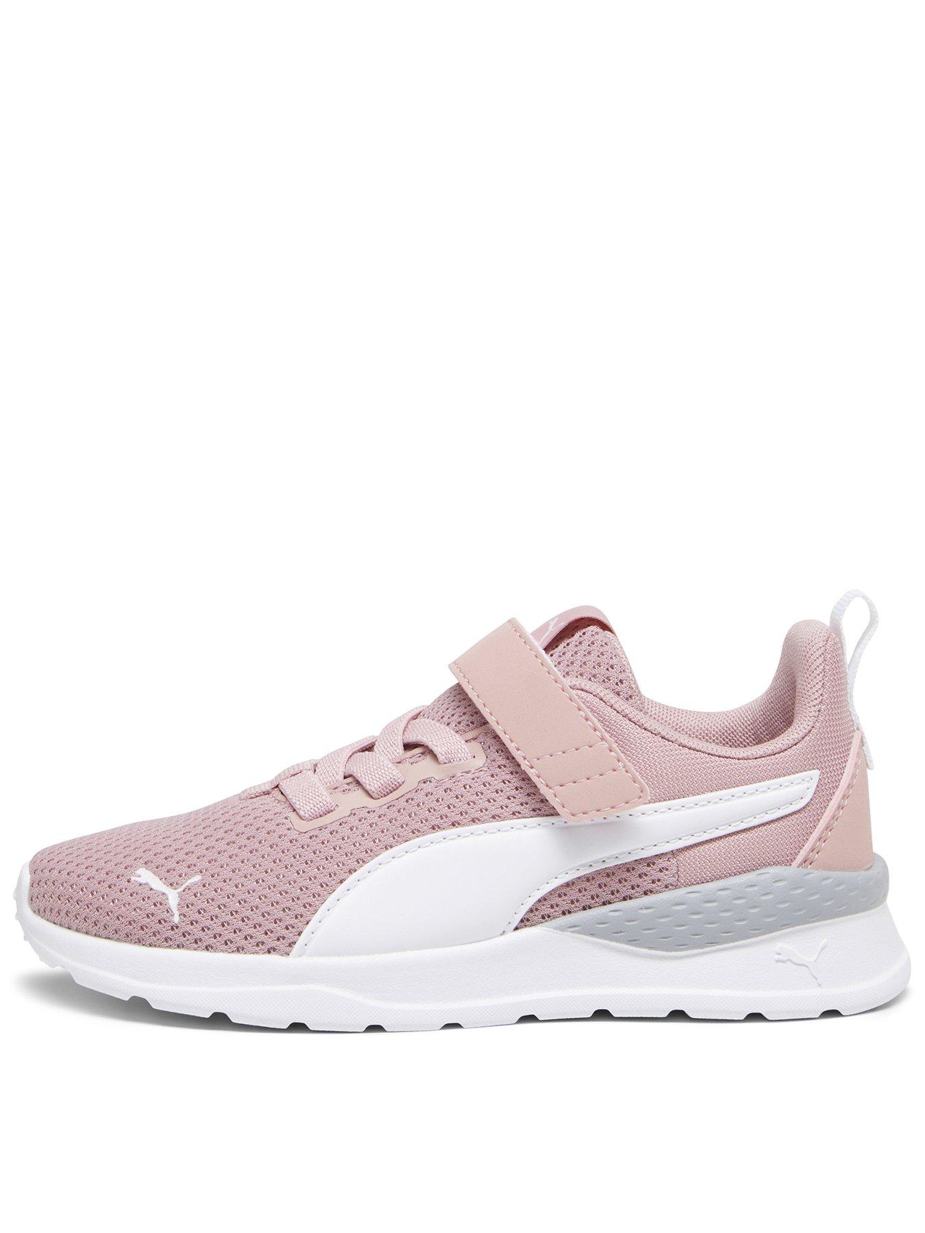 Puma Kid's Girls Anzarun Lite Velcro Trainers - Peach Smoothie