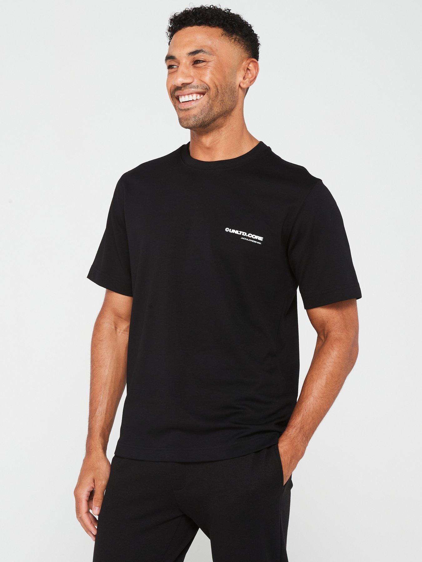 jack & jones jack & jones small chest logo t-shirt - black