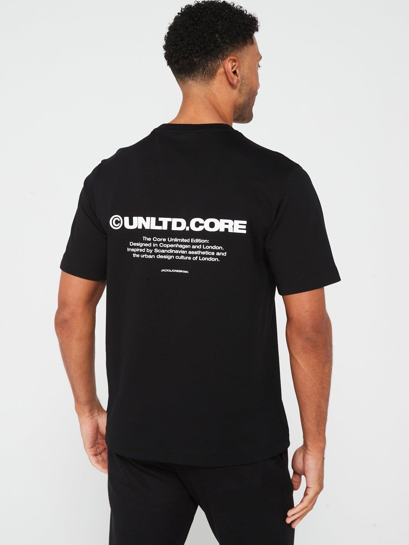 Image 2 of 5 of Jack & Jones Small Chest Logo T-Shirt - Black