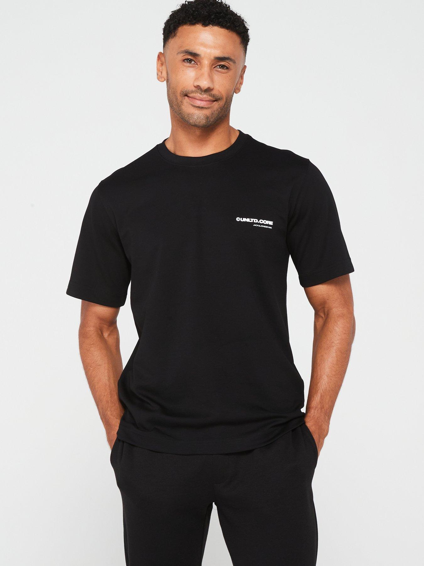 Image 5 of 5 of Jack & Jones Small Chest Logo T-Shirt - Black