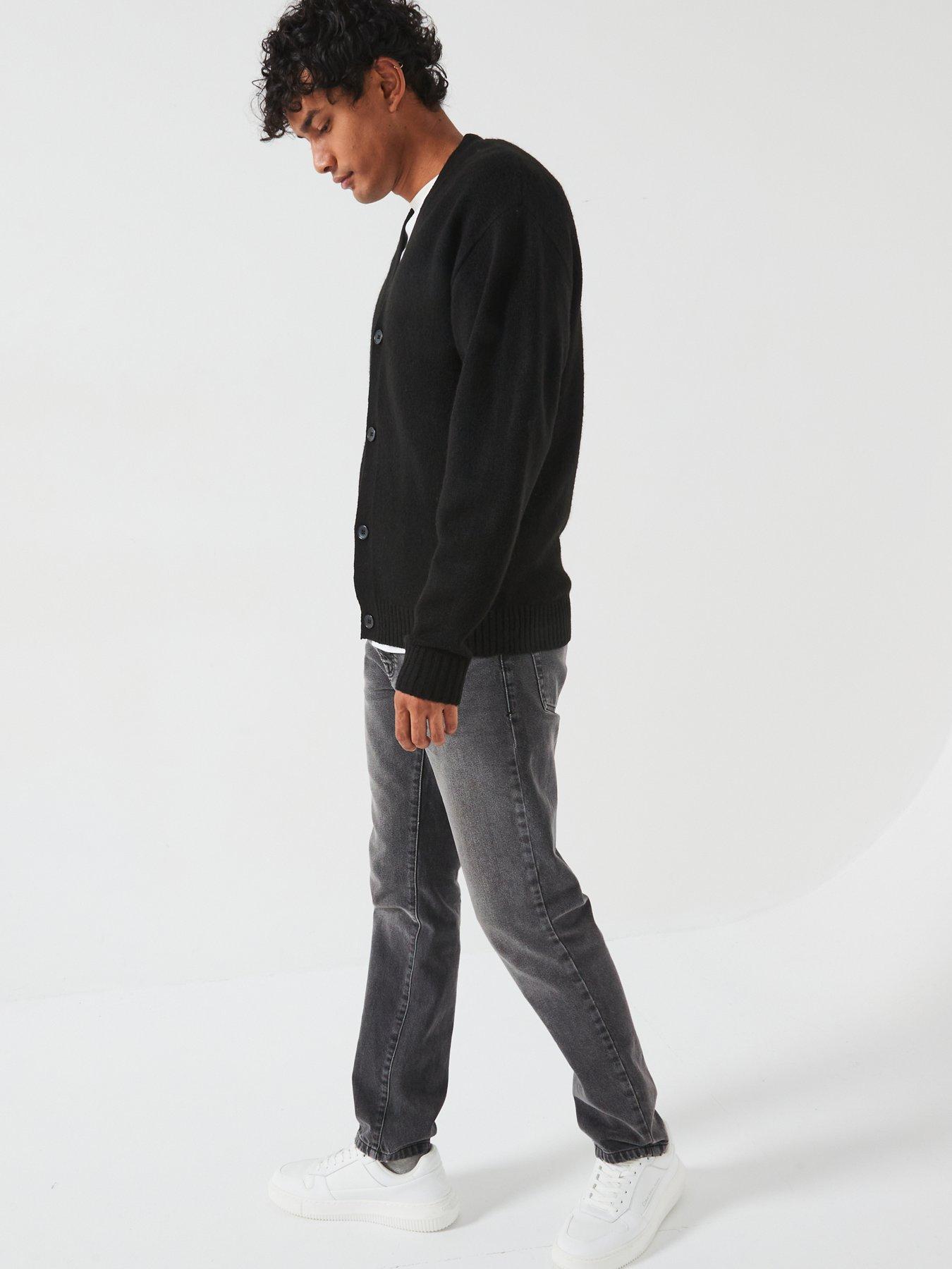 Image 4 of 6 of Jack & Jones Knitted Cardigan - Black