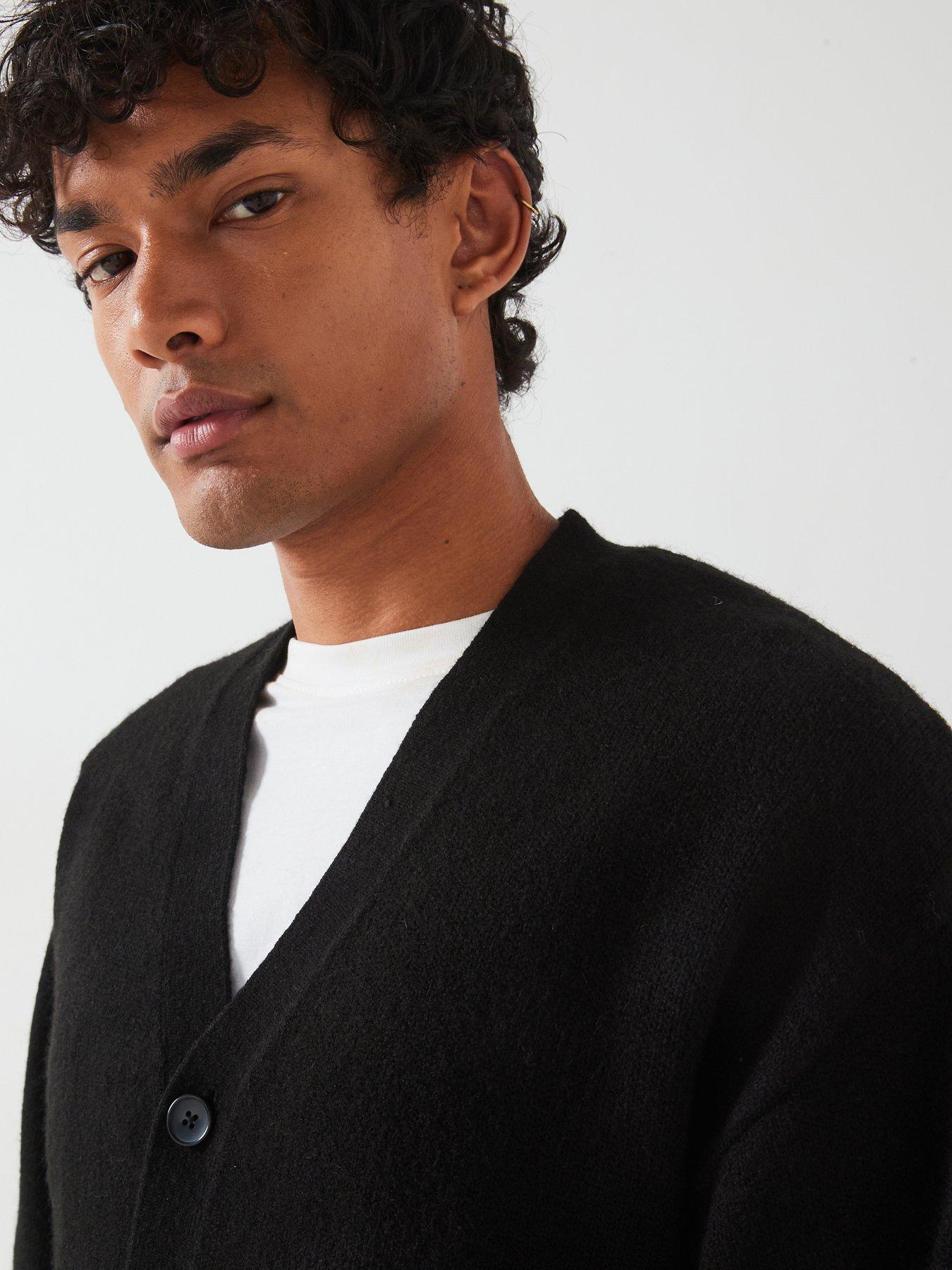 Image 5 of 6 of Jack & Jones Knitted Cardigan - Black