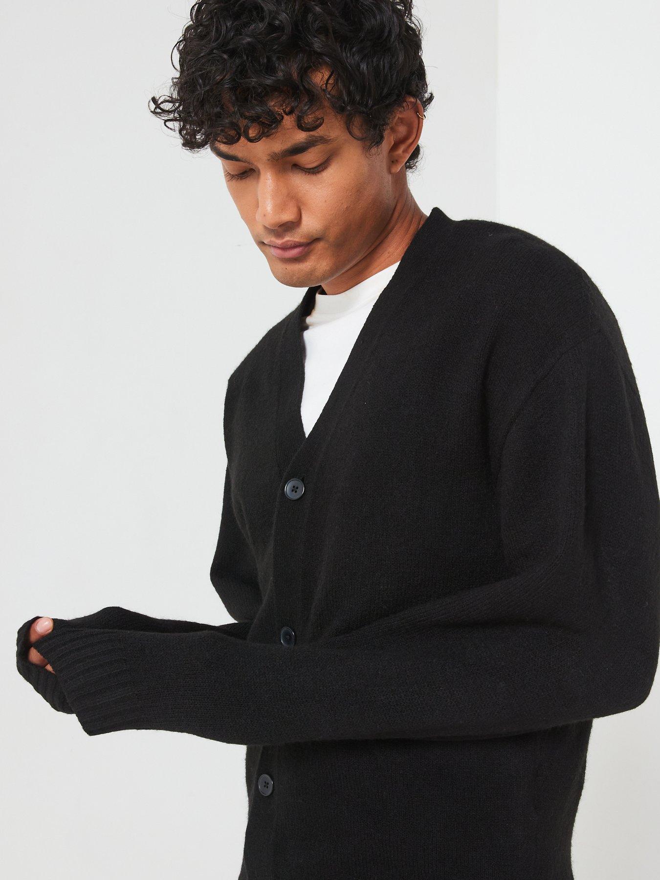 Image 6 of 6 of Jack & Jones Knitted Cardigan - Black