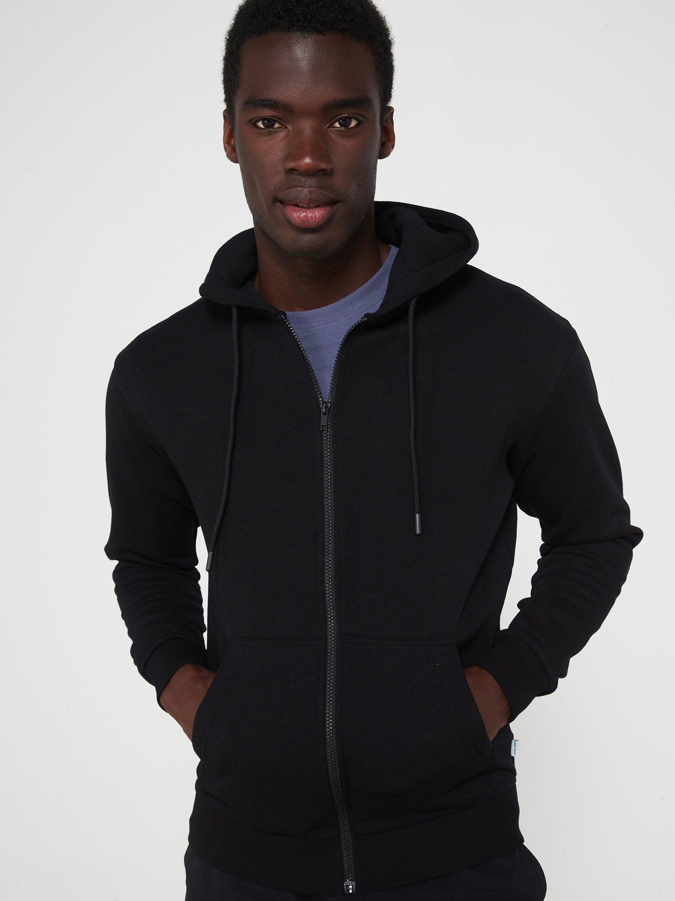 Jack & Jones Black Zip-Up Hoodie Jjebradley - Image 4