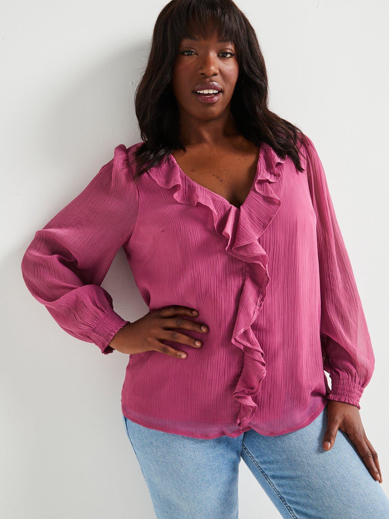 Tops Plus Size Pink Women Very