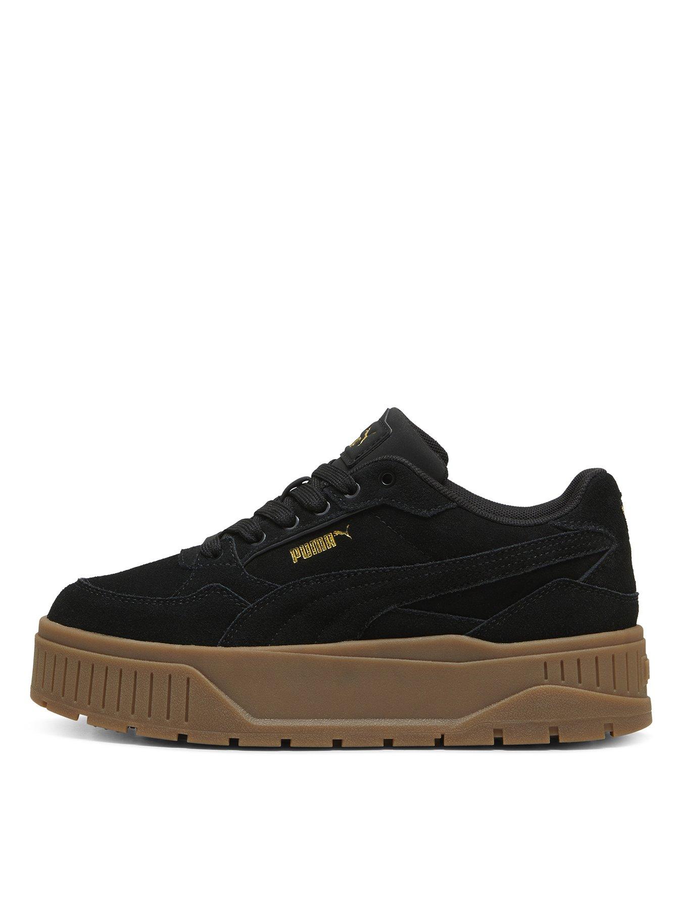 Suede platform puma black online