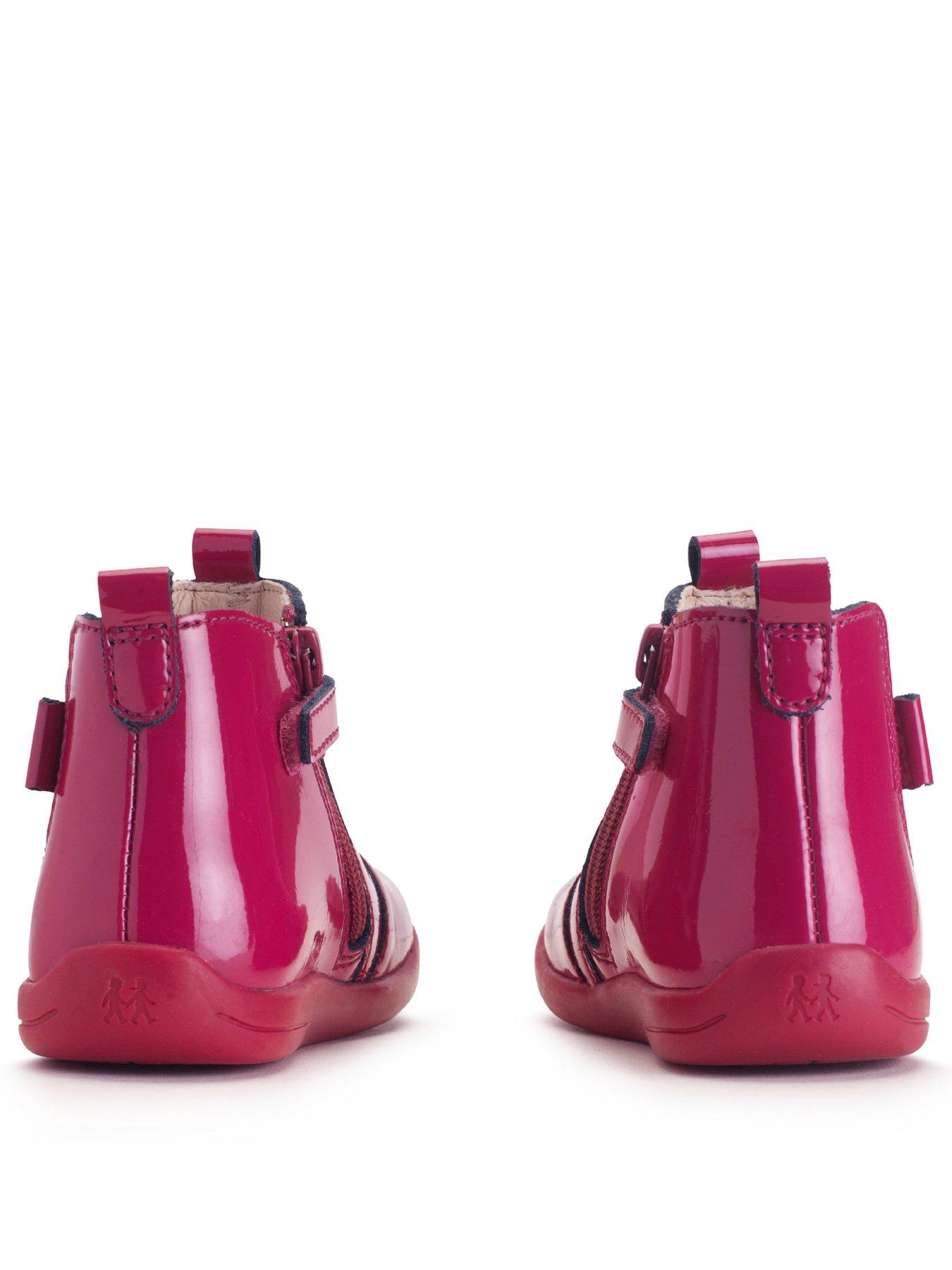 Image 3 of 6 of Start-rite Wonderland Toddler Patent Floral Bow Chelsea Boot