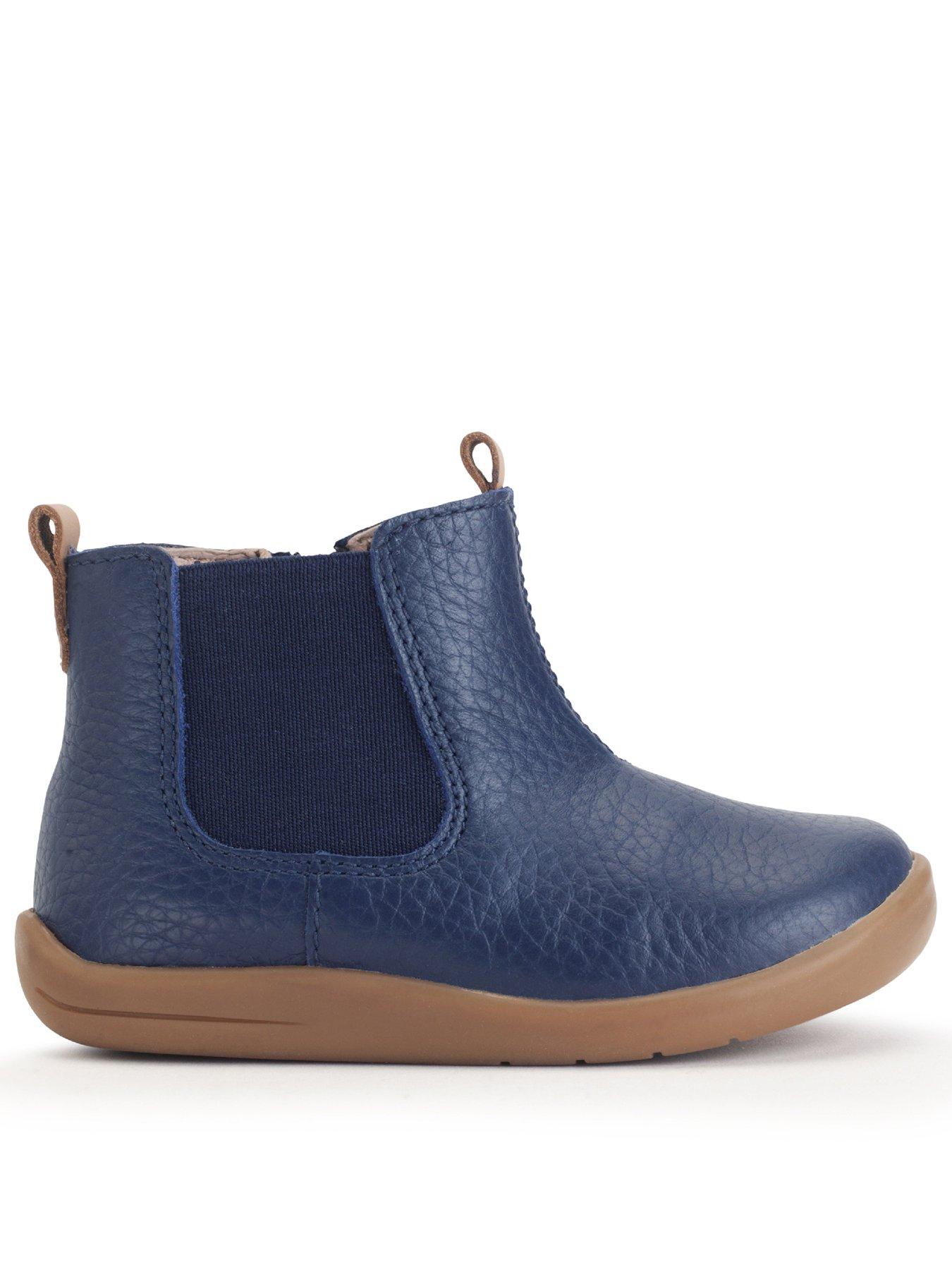 Avenue Toddler Navy Leather Chelsea Boot