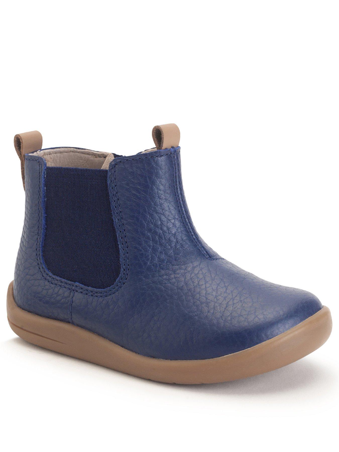 Start-rite Avenue Toddler Navy Leather Chelsea Boot Very