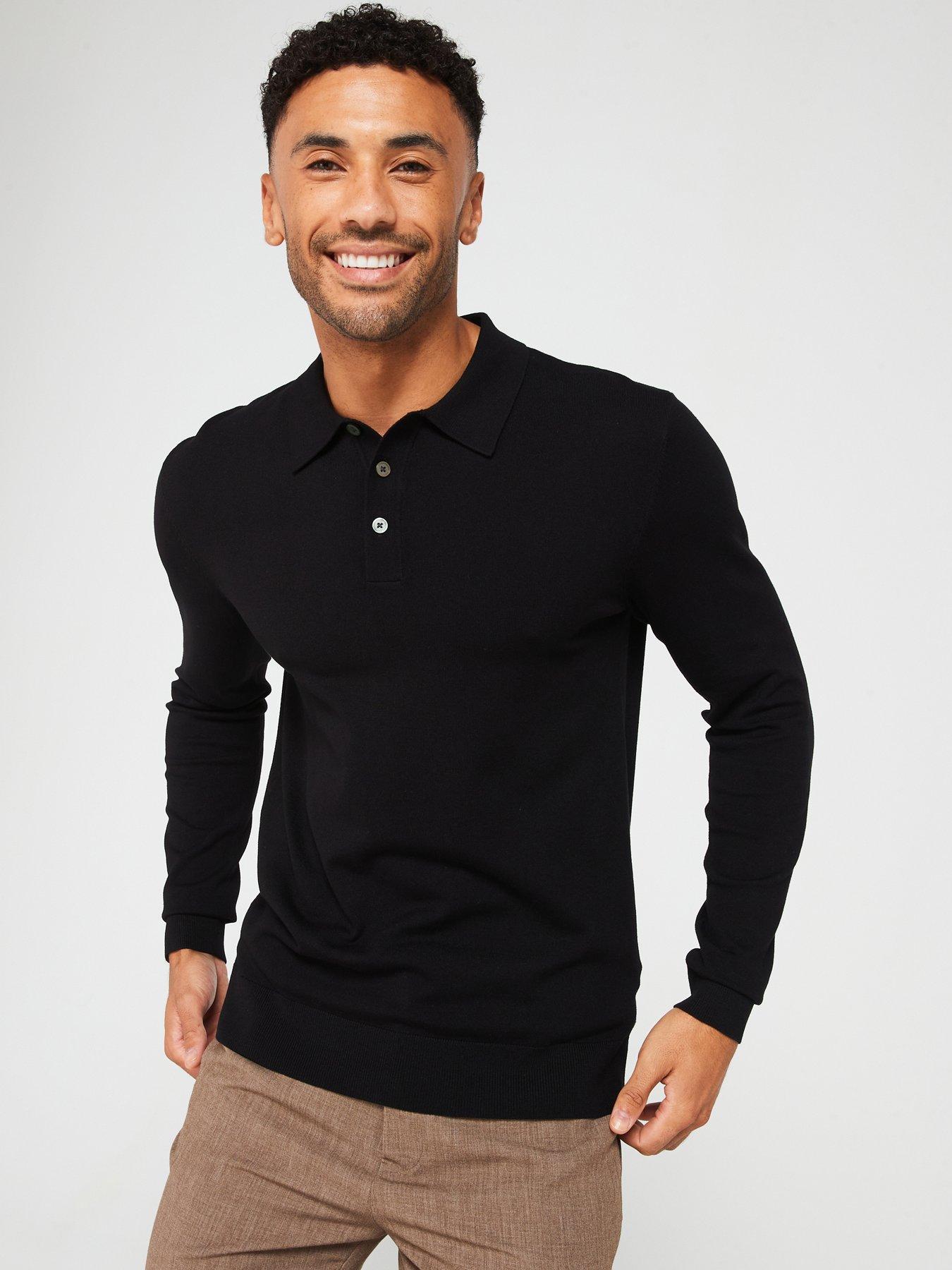 Jack and jones long sleeve polo shirts hotsell