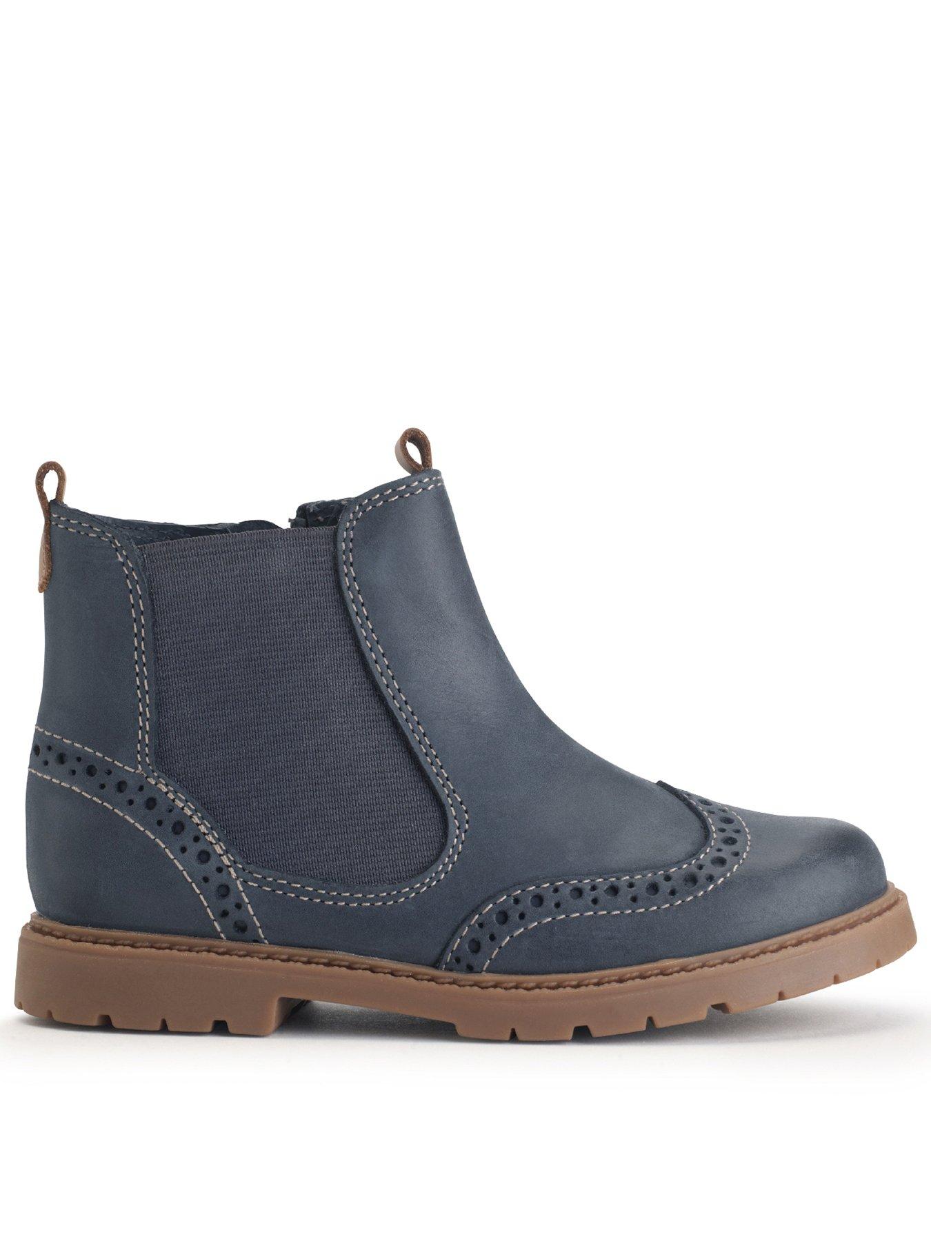 Chelsea Kids Leather Navy Chelsea Boot