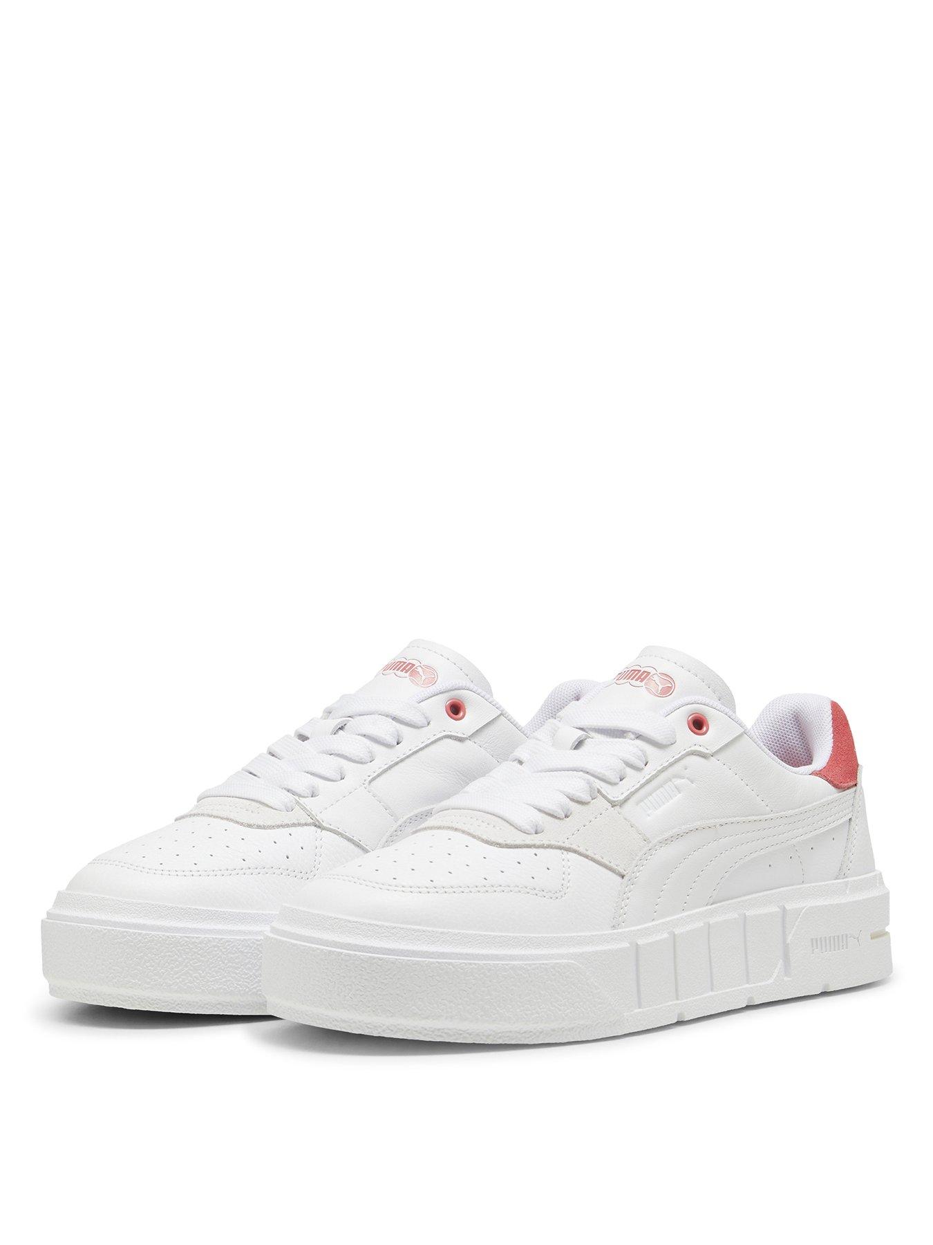 puma women's cali court match trainers - white/red