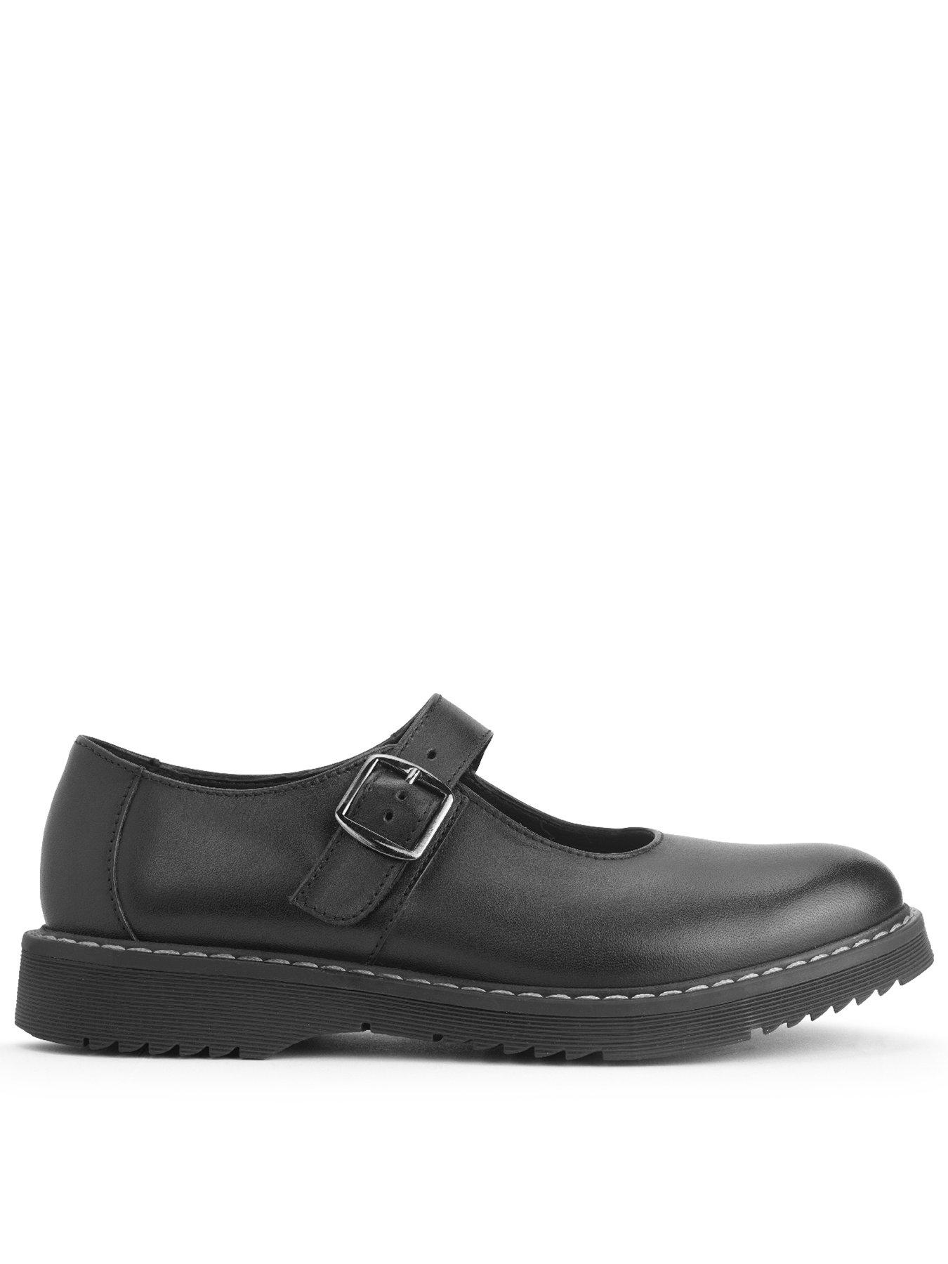 undefined Angry Angels Embrace Leather Mary Jane School Shoe